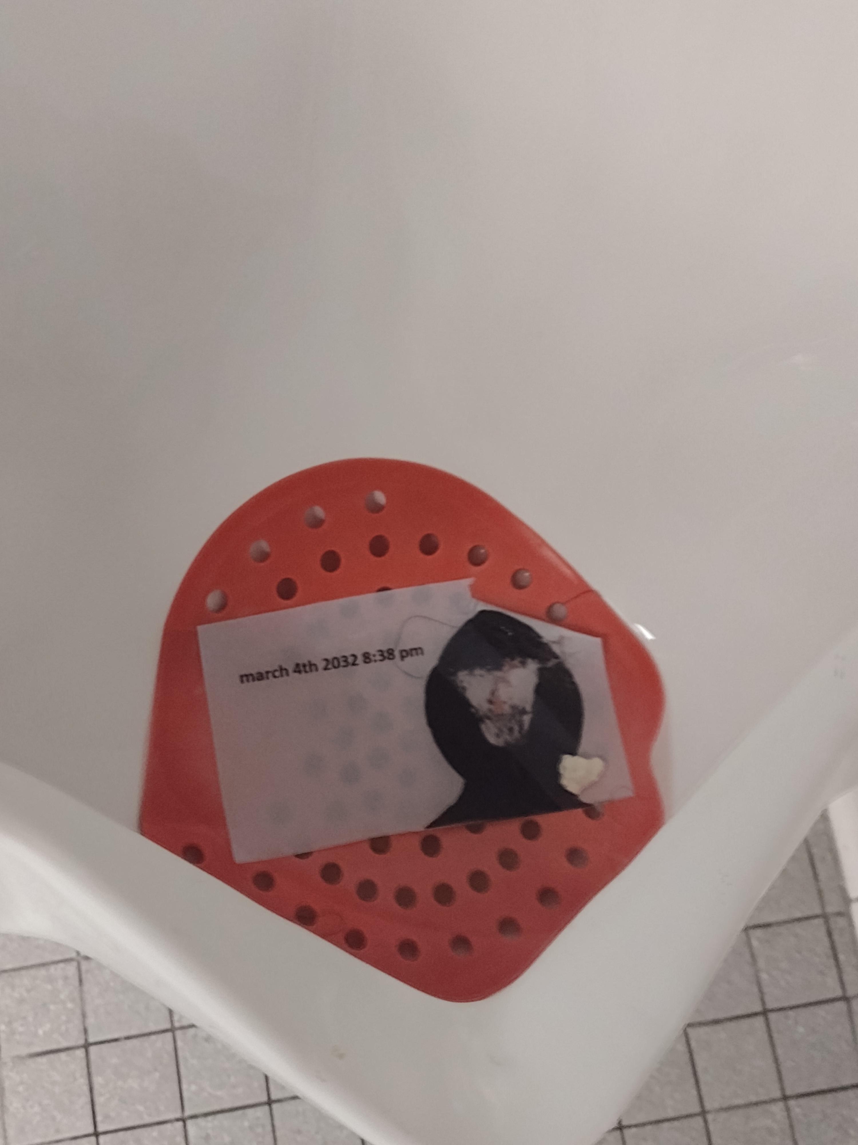Found this in my school urinal, should I start running? r/teenagers