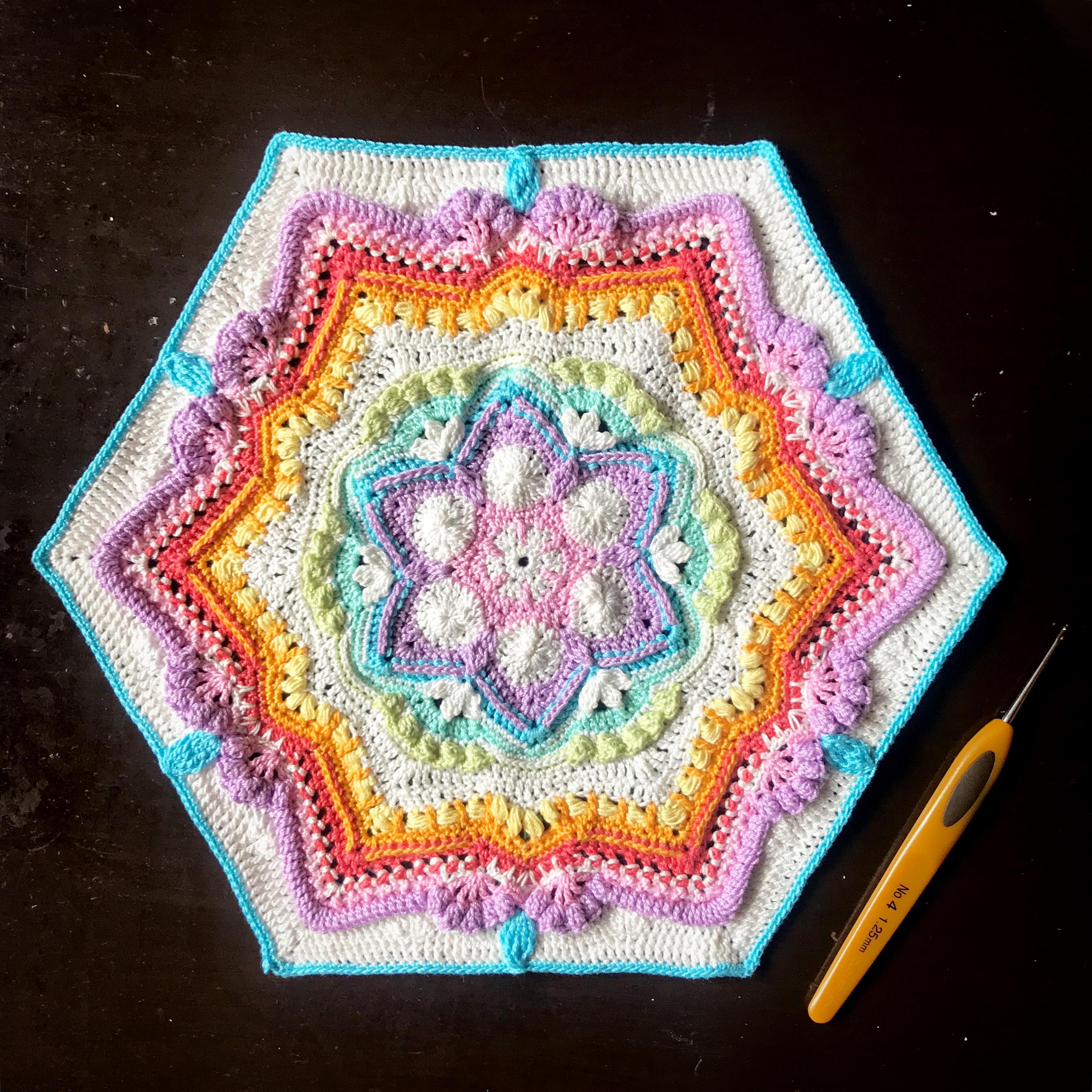 Part 1 of the Cosmic CAL done using a 1.25mm hook ) crochet