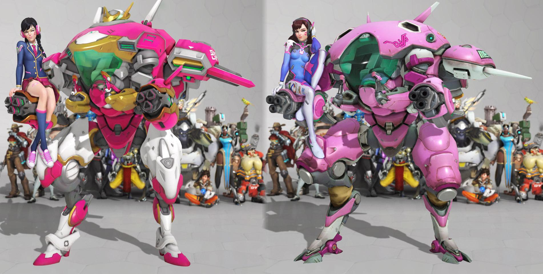 D.Va has different posture for her "Sitting" victory pose for her