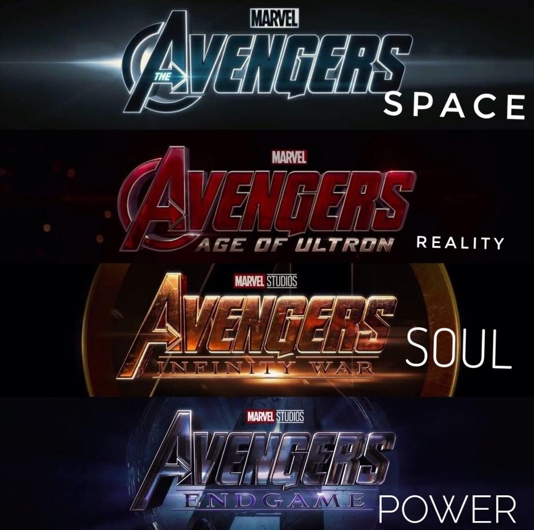 All the titles for the Avengers movie follow a colour scheme and all of them are different than