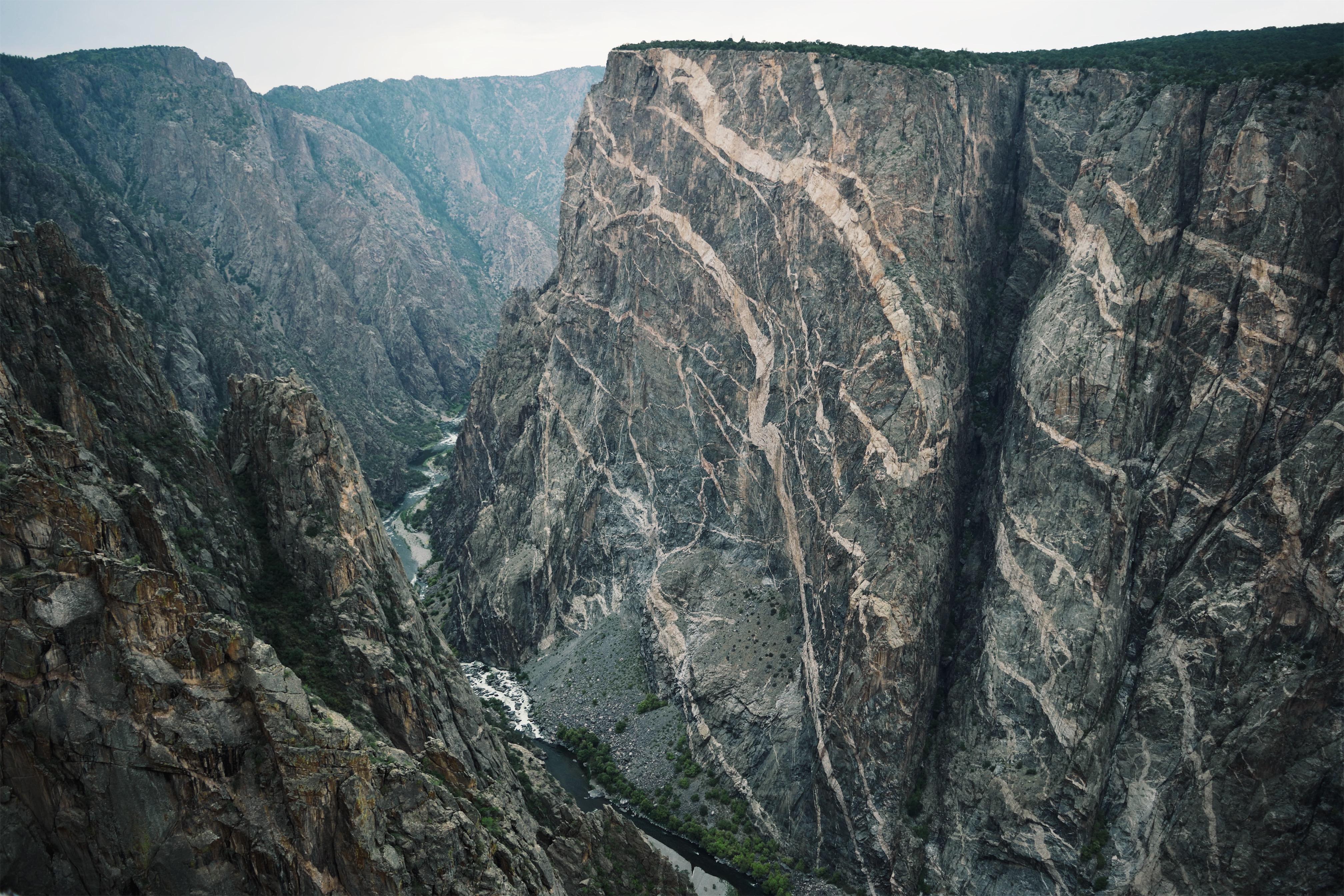 Painted Wall at Black Canyon of the Gunnison National Park, CO [OC