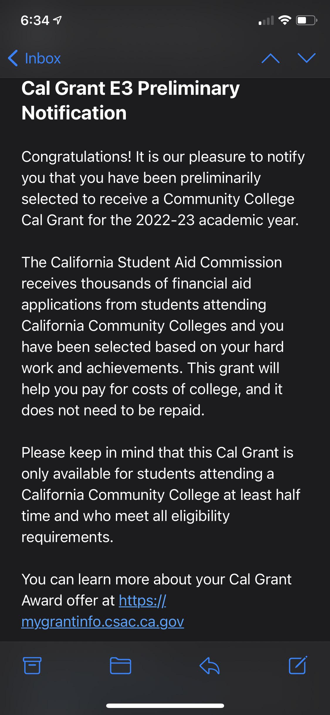 Is this email about Cal Grants Legit? r/CSULB