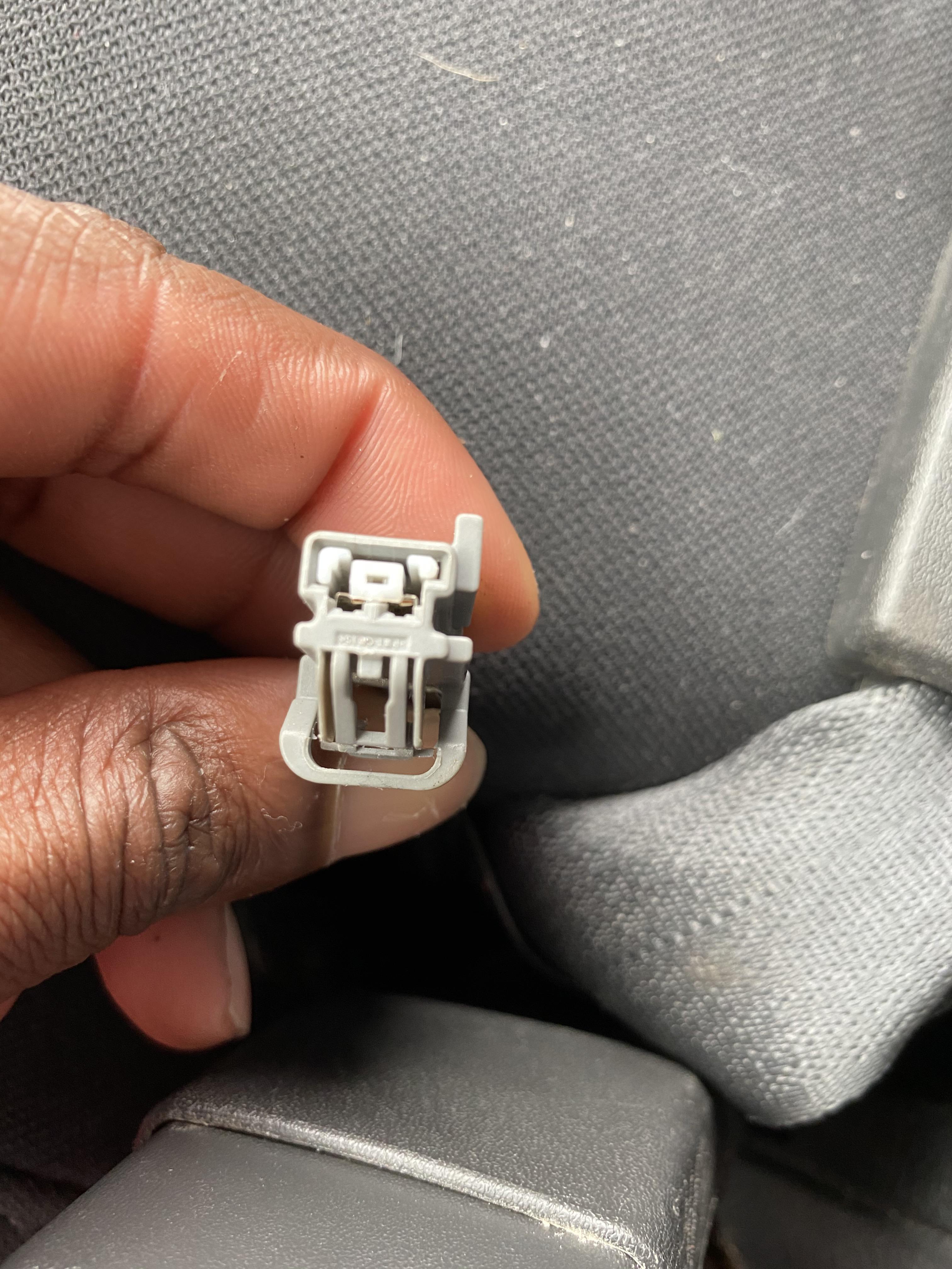 After trying to disable my seatbelt chime I found this loose connector