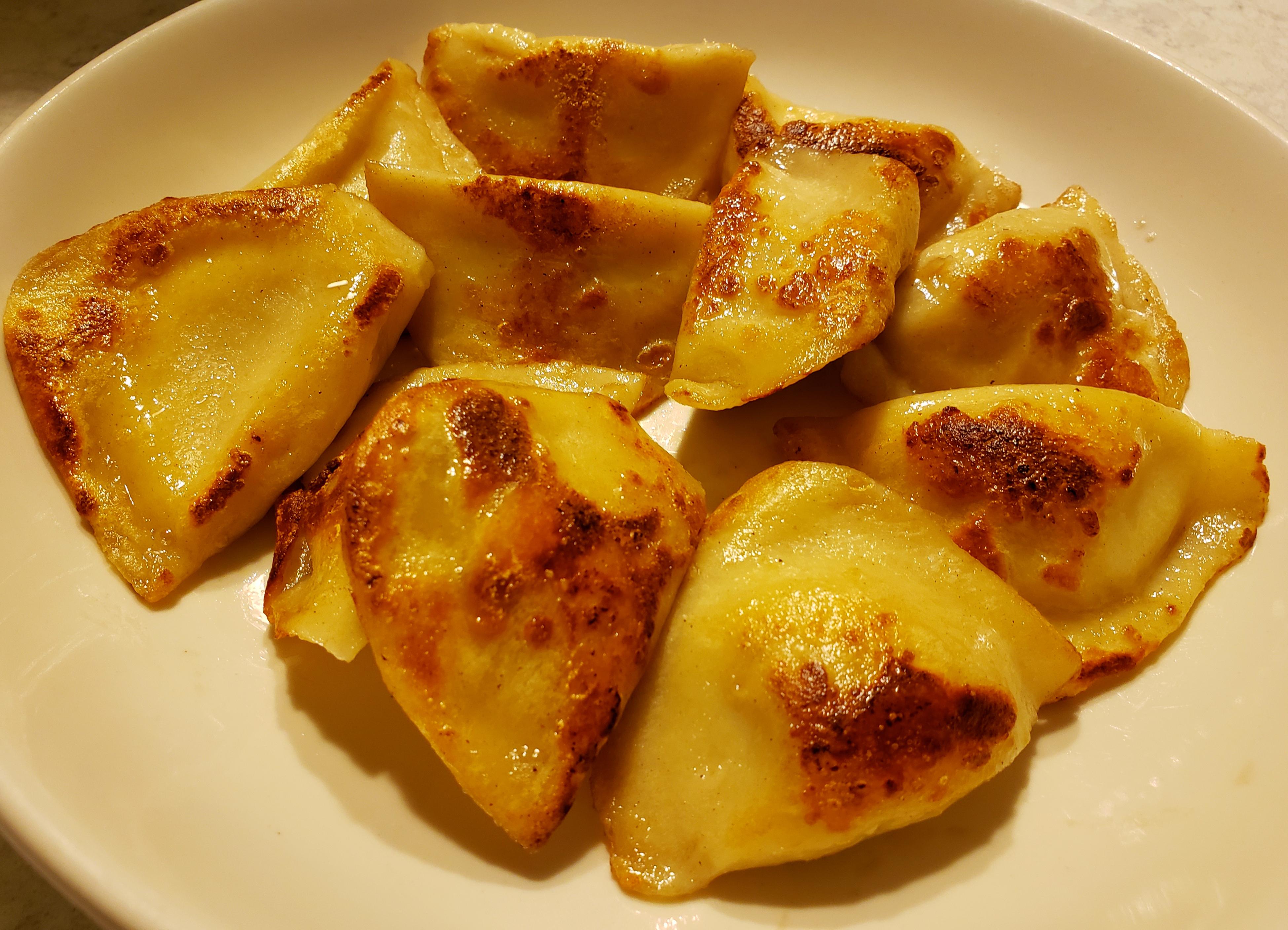 Pan Fried Potato Pierogies r/tonightsdinner
