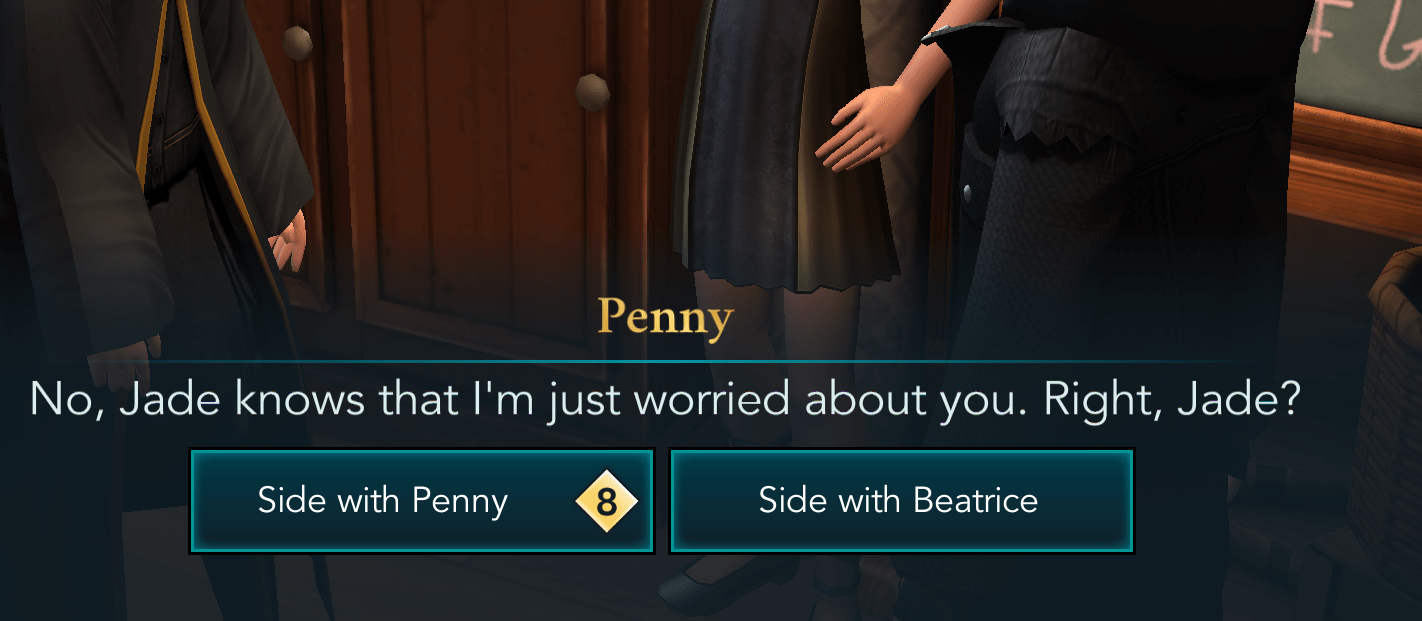 why are they both so messedup idk who to choose r/HPHogwartsMystery