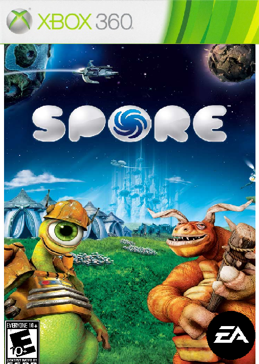 I made my own Xbox 360 cover art for Spore. r/Spore