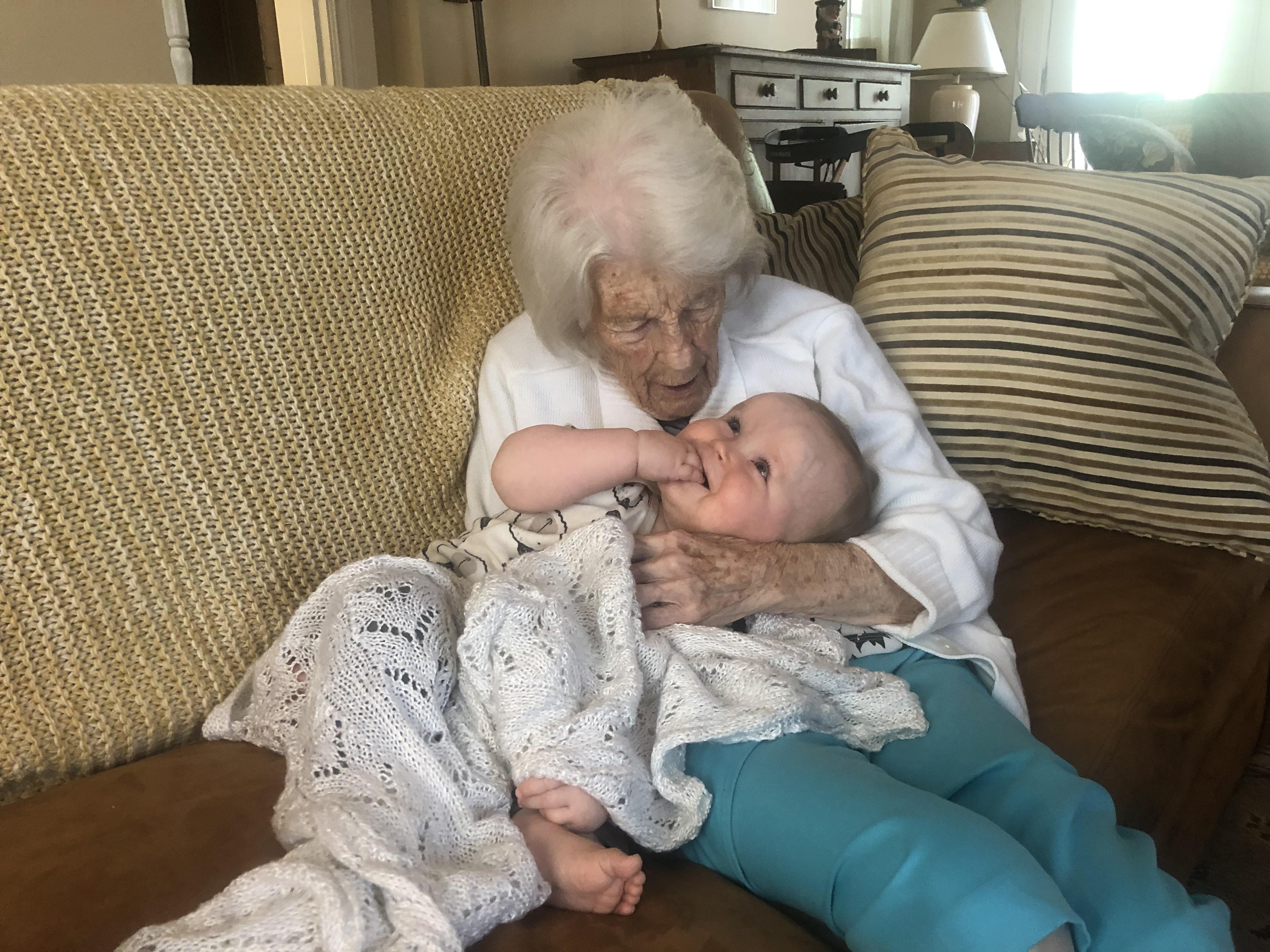 Born 102 years apart on the same day. My son gets to meet his great
