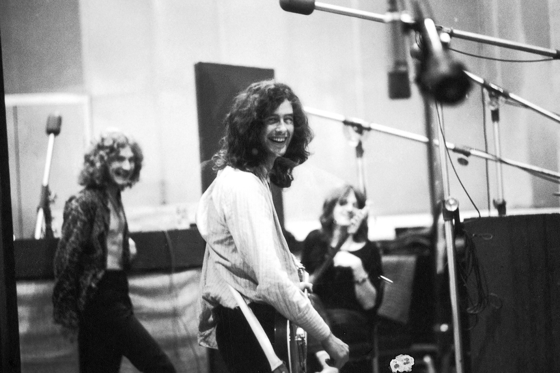 Led Zeppelin at the Headley Grange recording studio for Led Zeppelin II