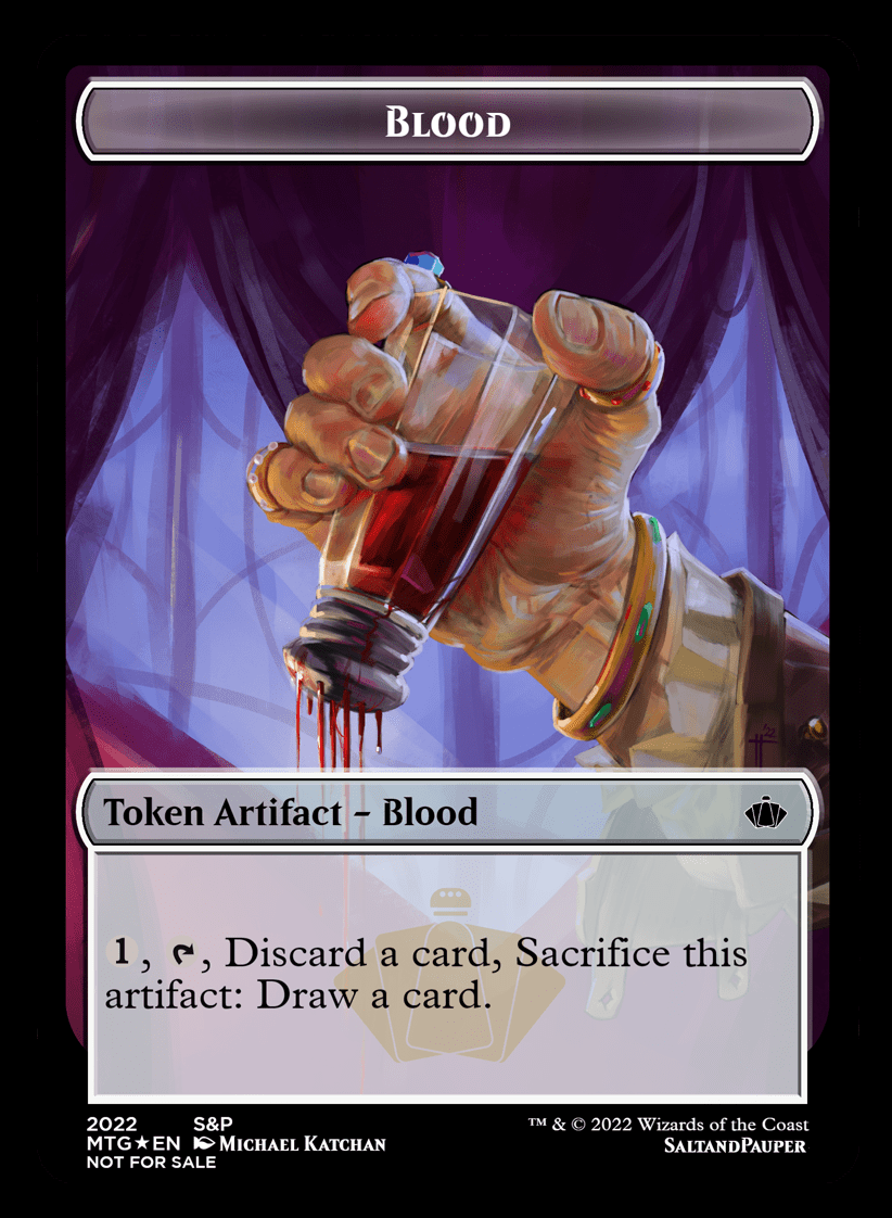 Custom Blood token! What do you think? r/mtg