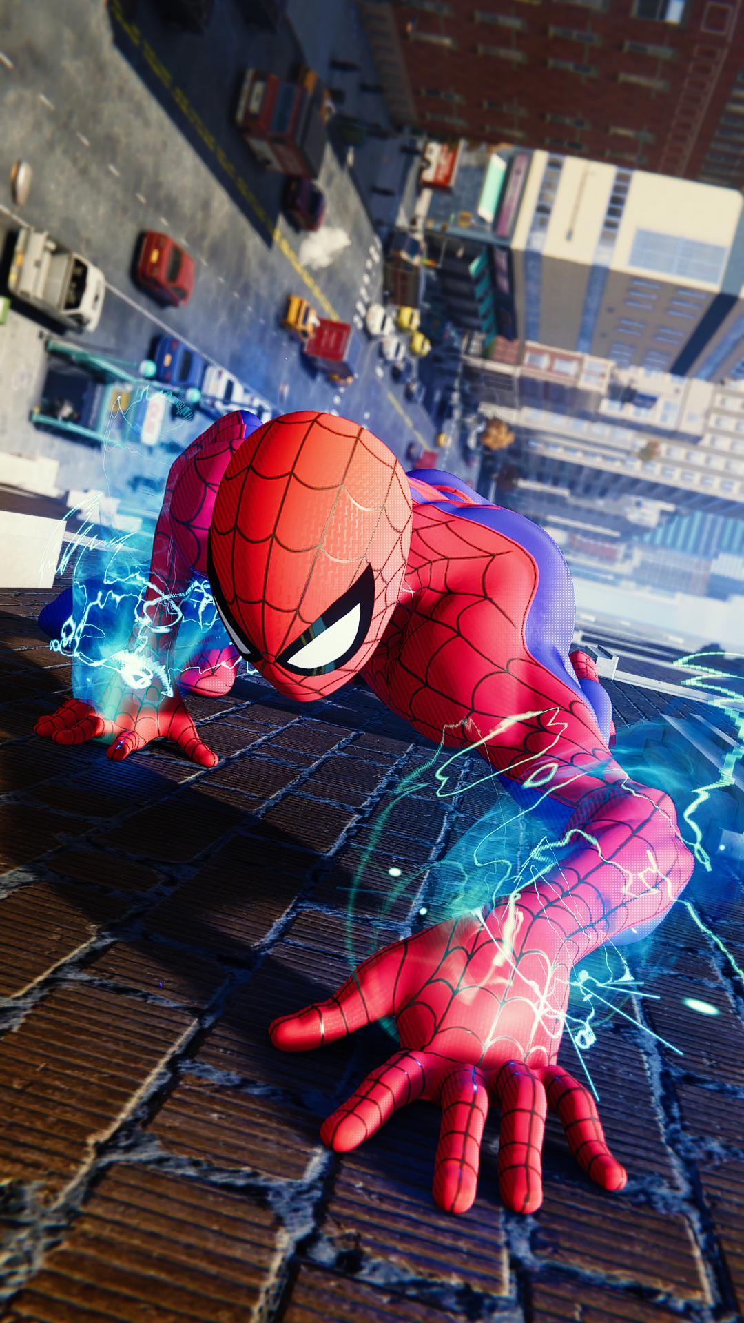 Title "The wall crawling spider." r/SpidermanPS4