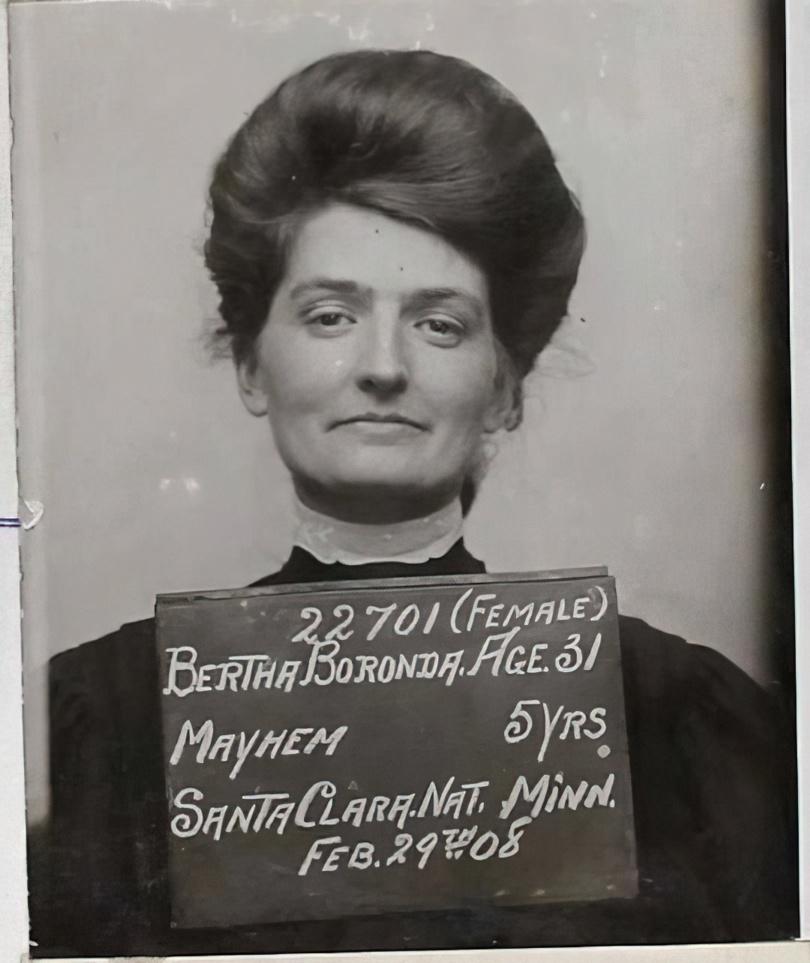 Bertha Boronda was arrested in 1907 after she sliced off her husband's