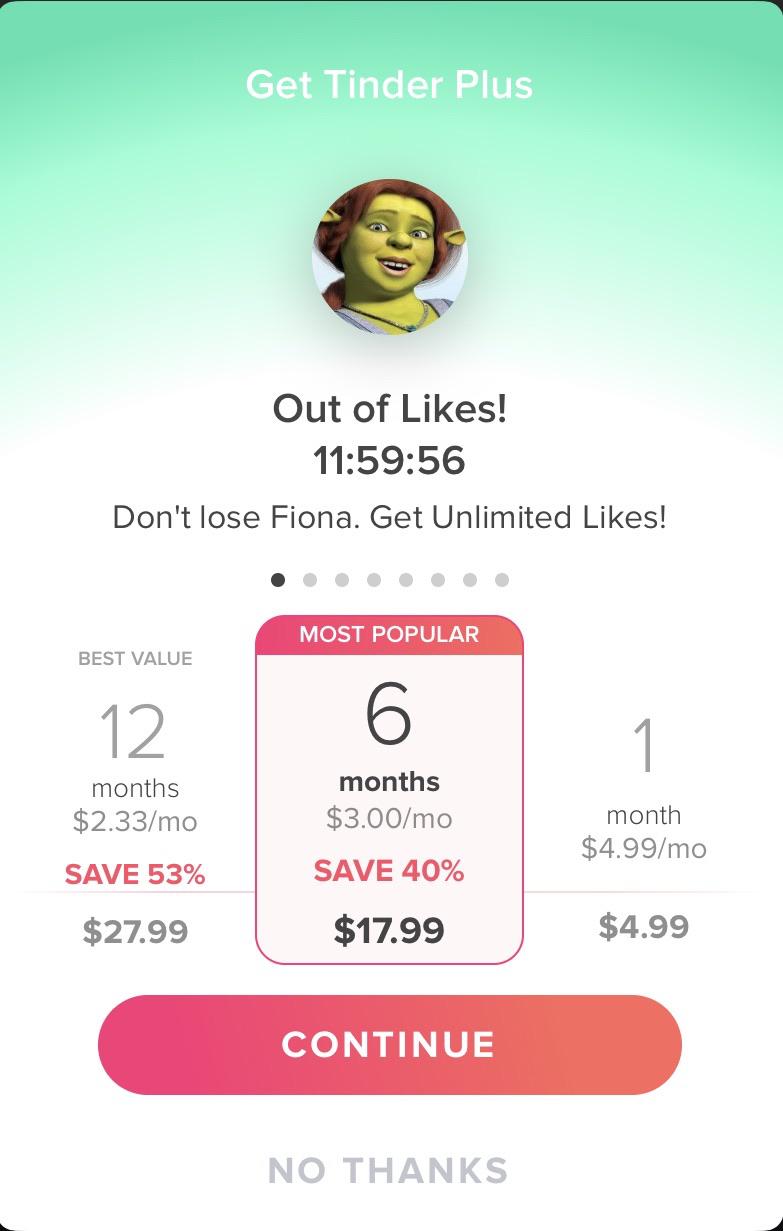 Billing & Payment – Tinder