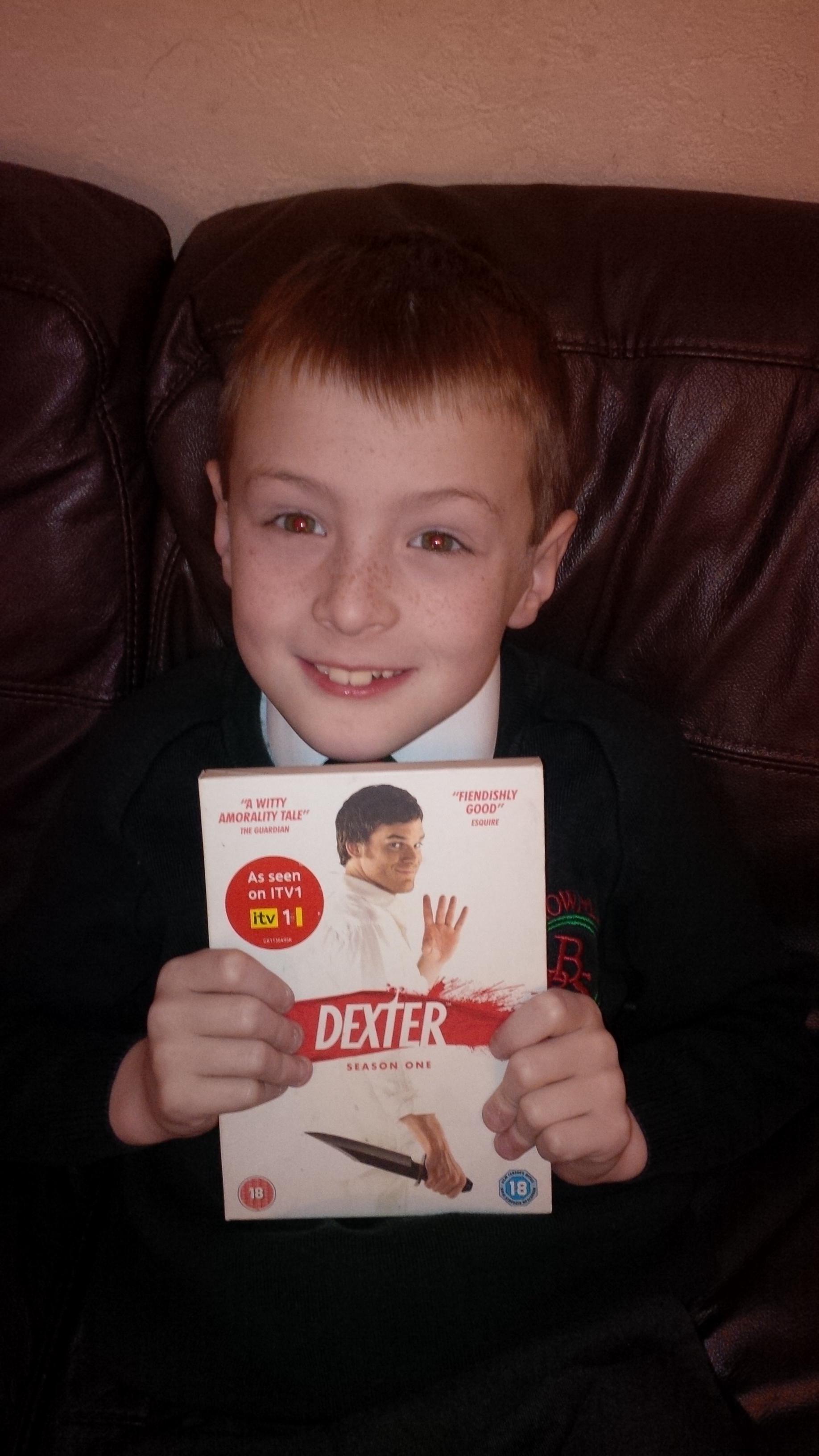 Finally told my son Dexter who he is named after. Still too young to