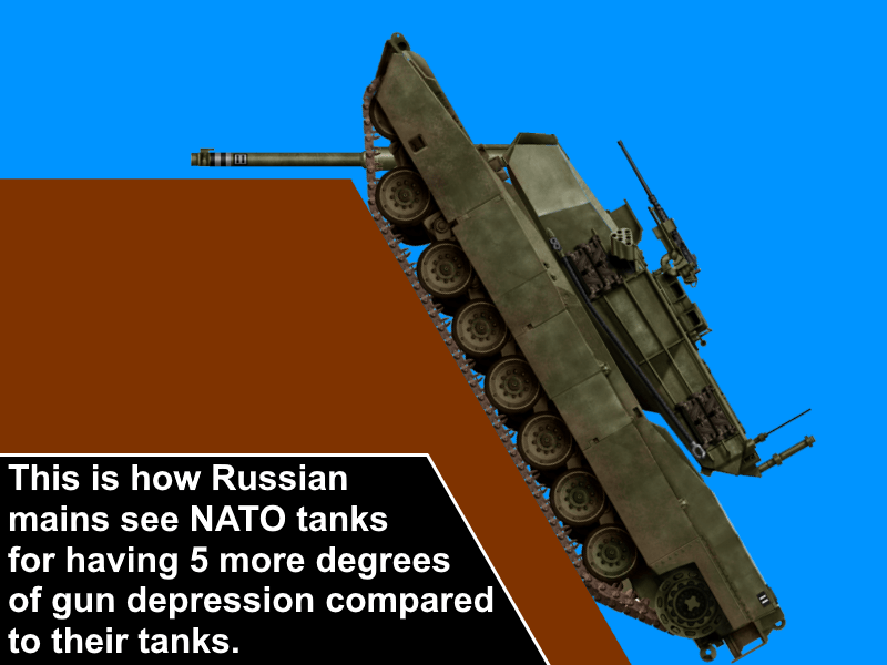 It has more depression so it's better than the tank with hundreds of mm