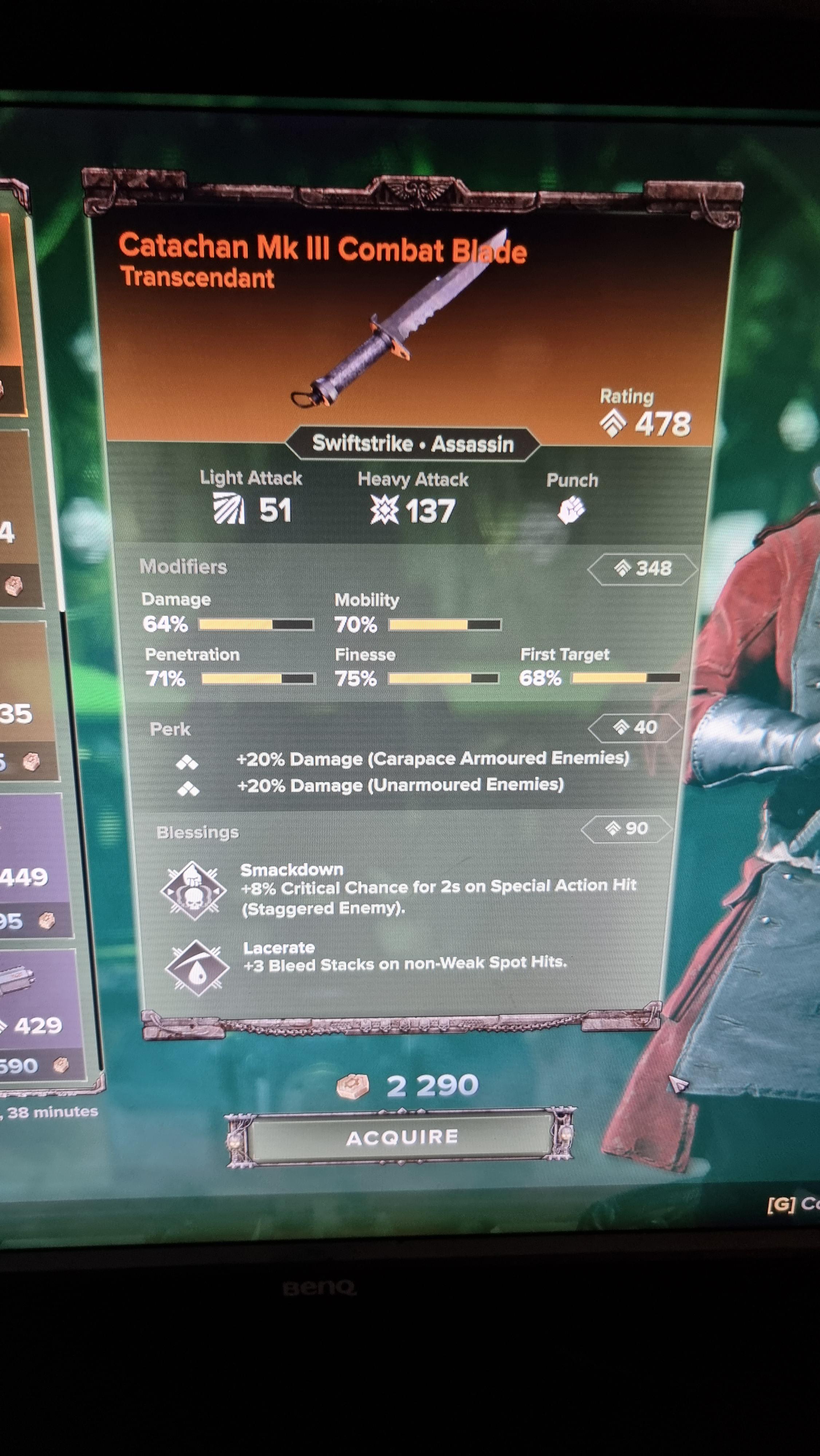 good for zealot bleed/knife build? r/DarkTide