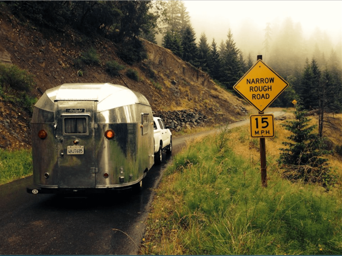 Bear Camp Road from Gold Beach to Galice Oregon vintagetraveltrailer