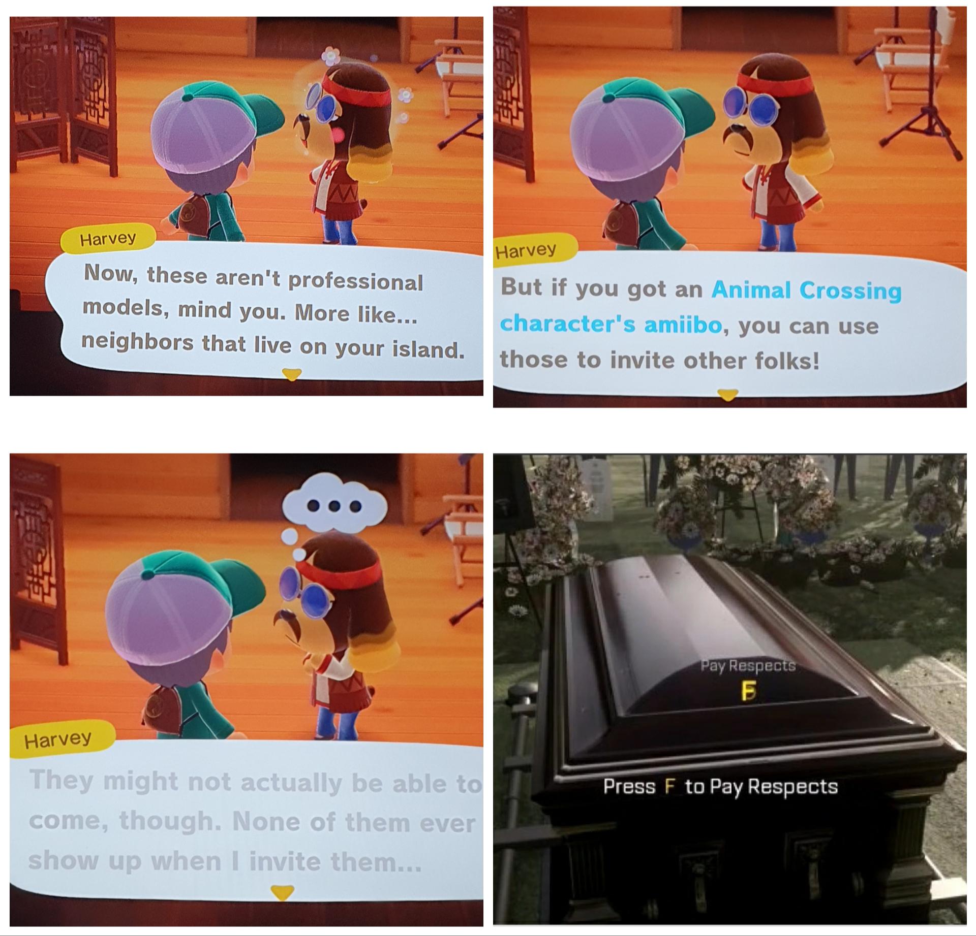 Very low quality animal crossing new horizons meme r/memes