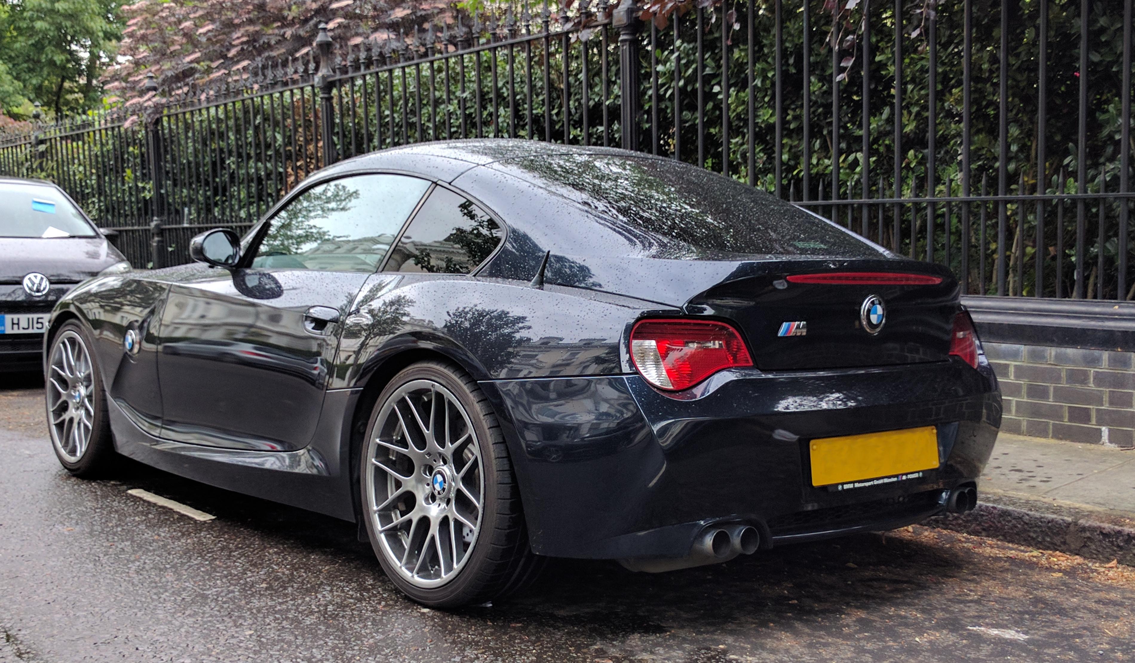 Z4 M Coupe on a rainy day BMW