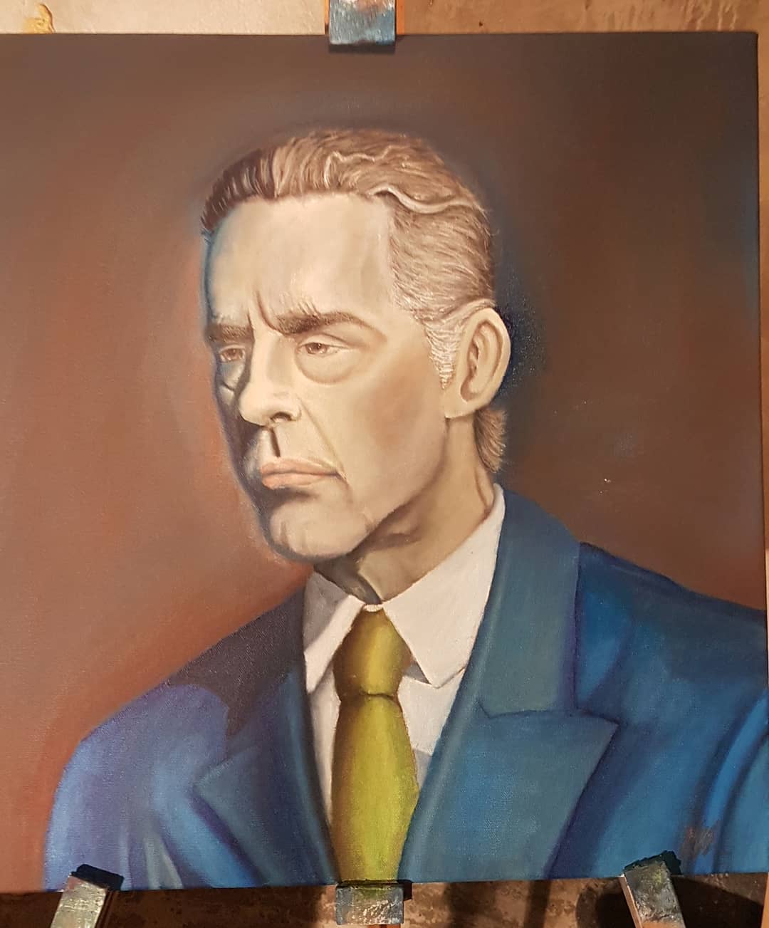 A painting of Jordan Peterson i made r/JordanPeterson