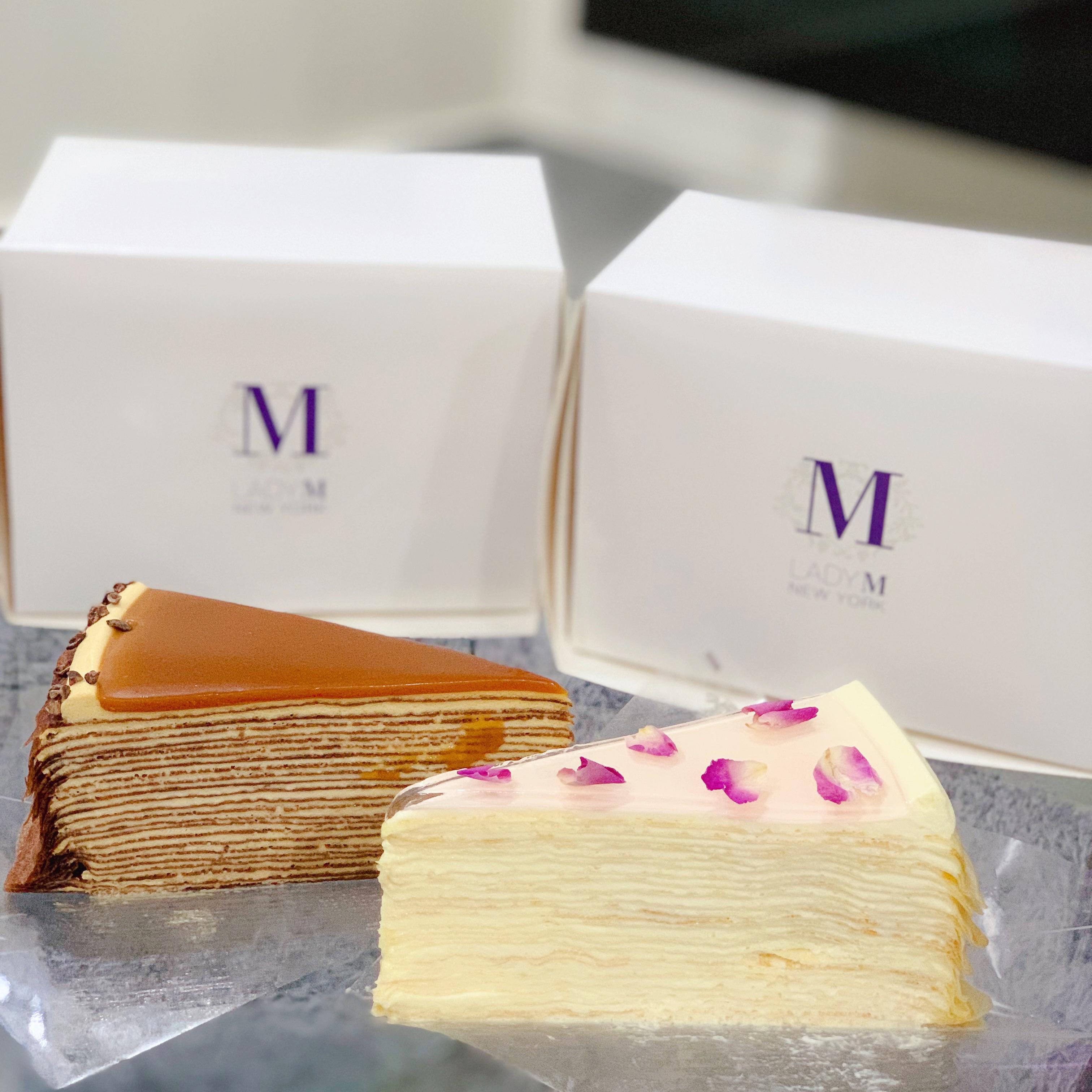 [I ATE] Salted Caramel Mille Crepes & Rose Mille Crepes 🍰😋 r/DessertPorn