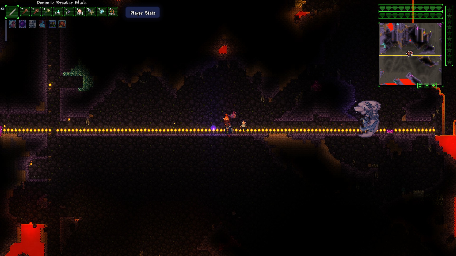 So I've been trying to get the torch god to spawn and I have gone lower