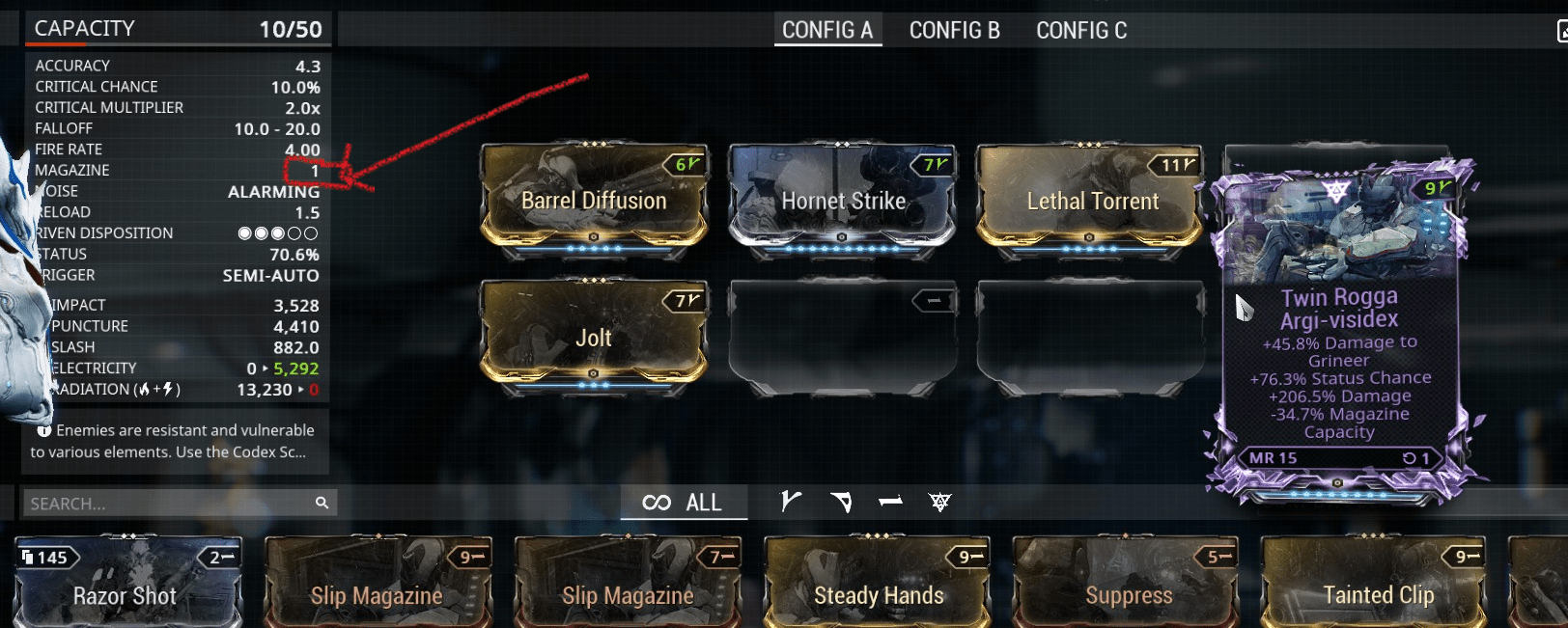 Rogga Magazine capacity; shouldn't it be unaffected by that low of a