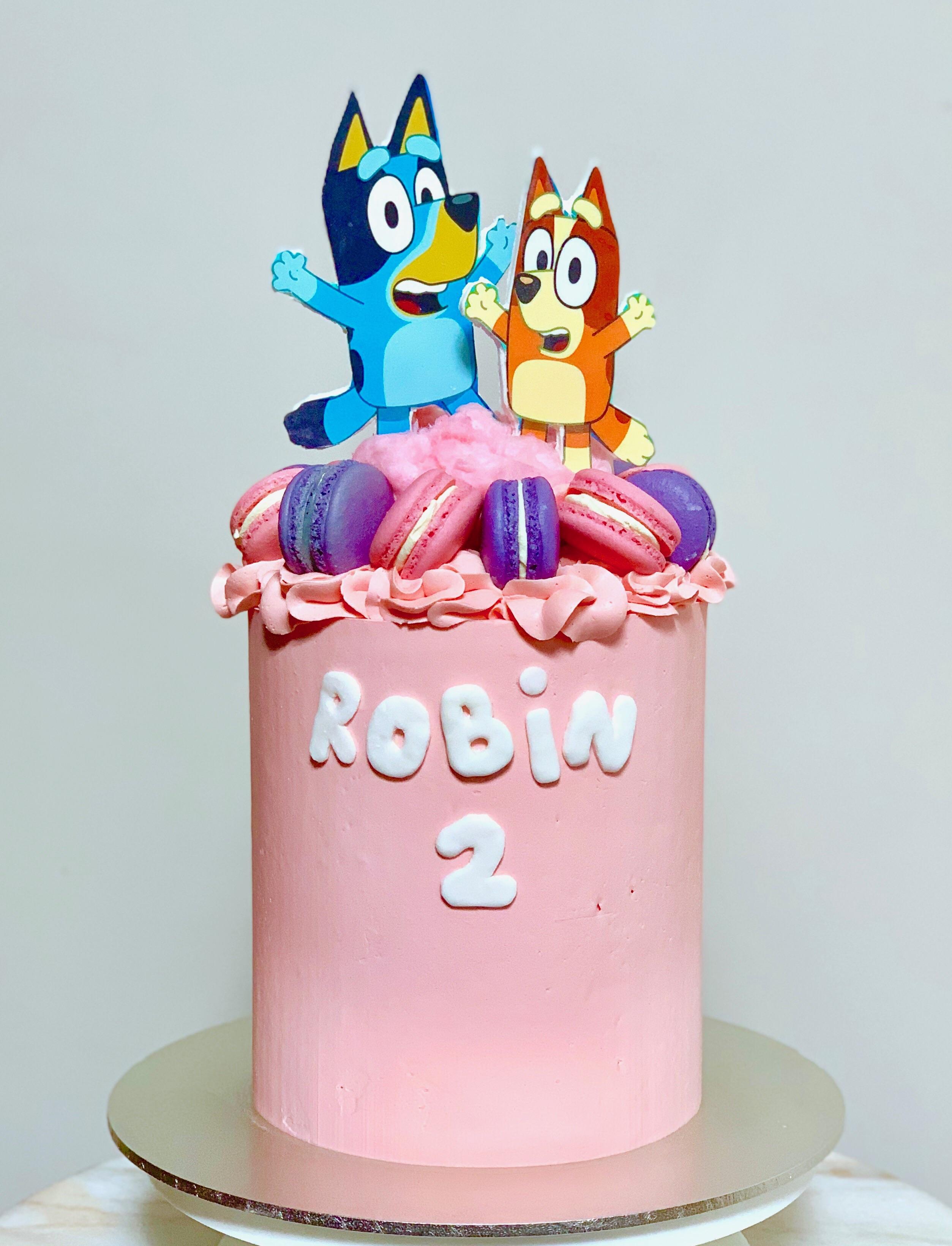 Bluey Birthday Cake Download Wallpaper