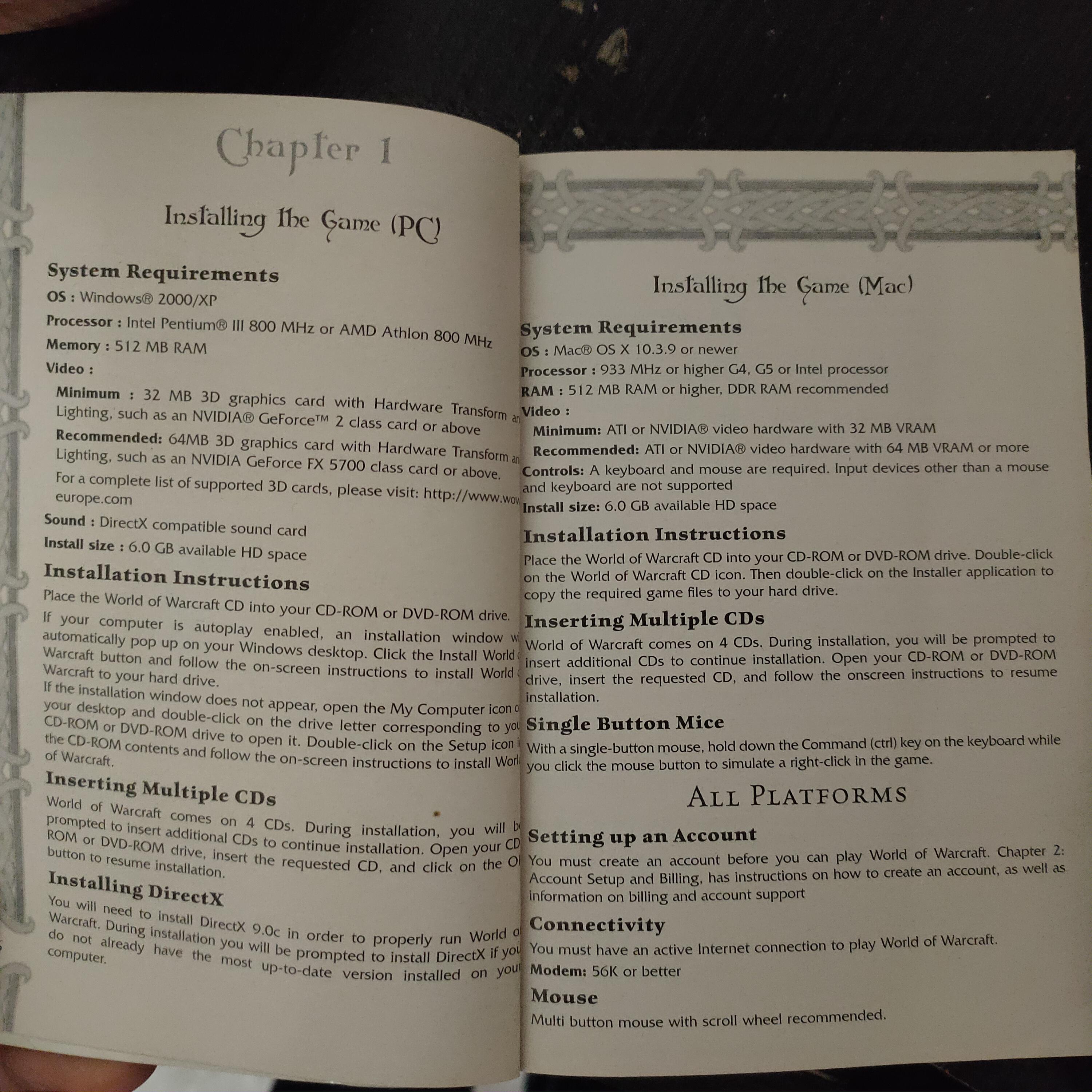 Found a game manual from 2005. Still up to date? r/wow