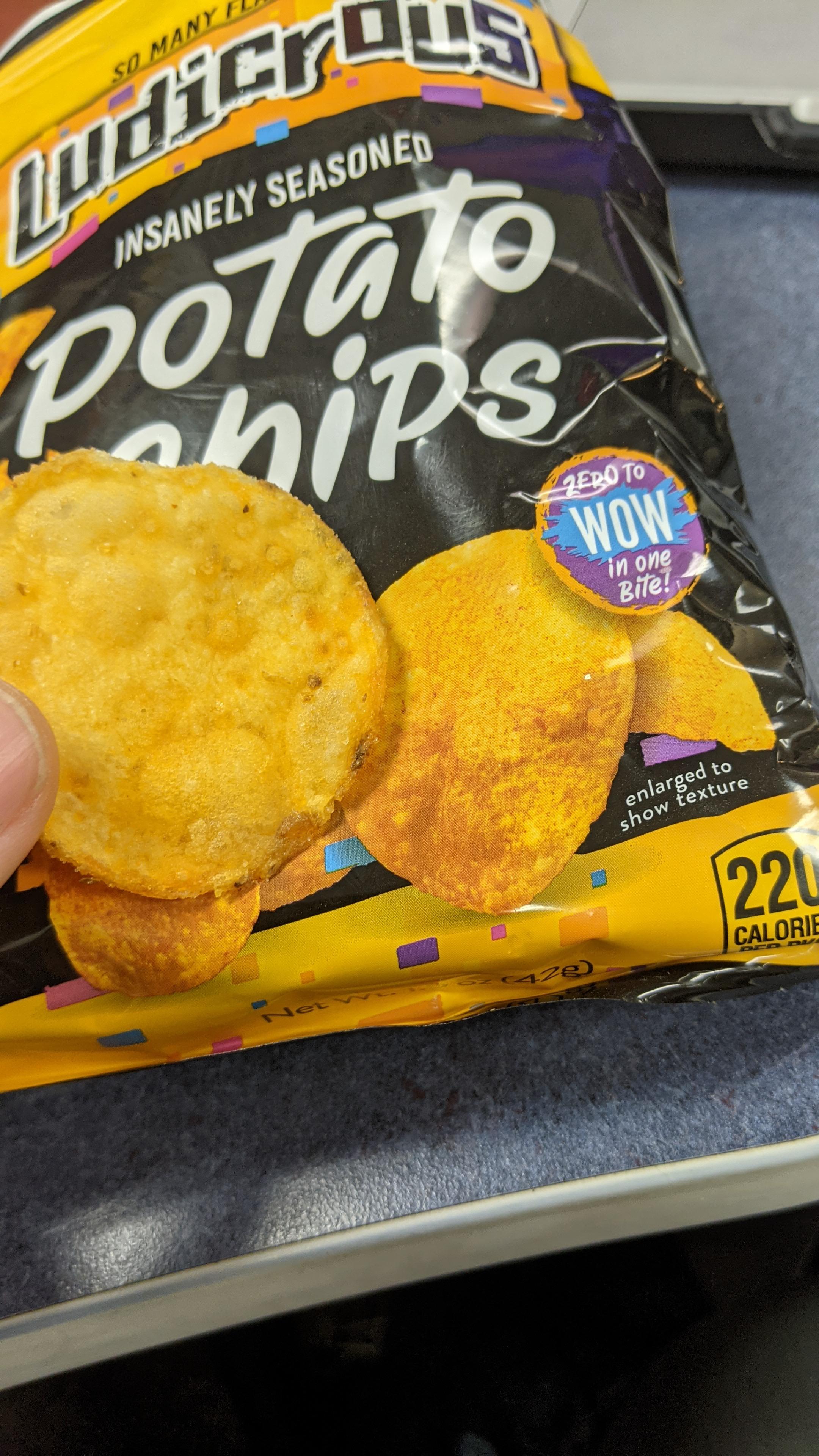 The chips are larger than the enlarged texture chip r/onejob