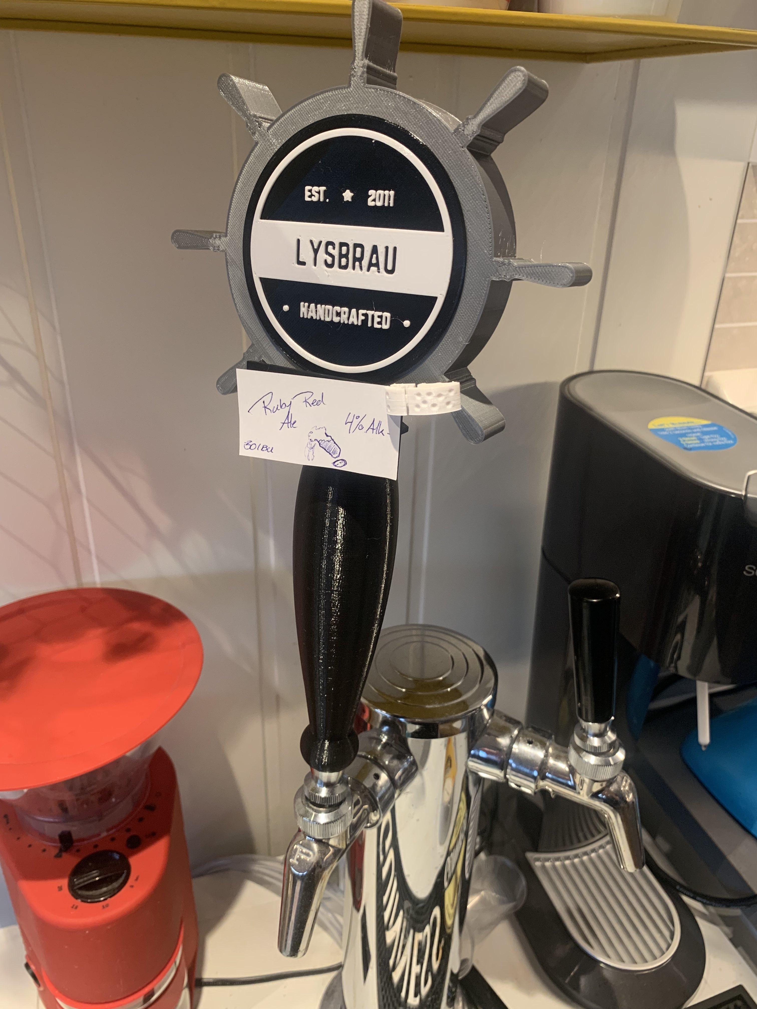 Designed and printed a tap handle for my kegerator! r/functionalprint