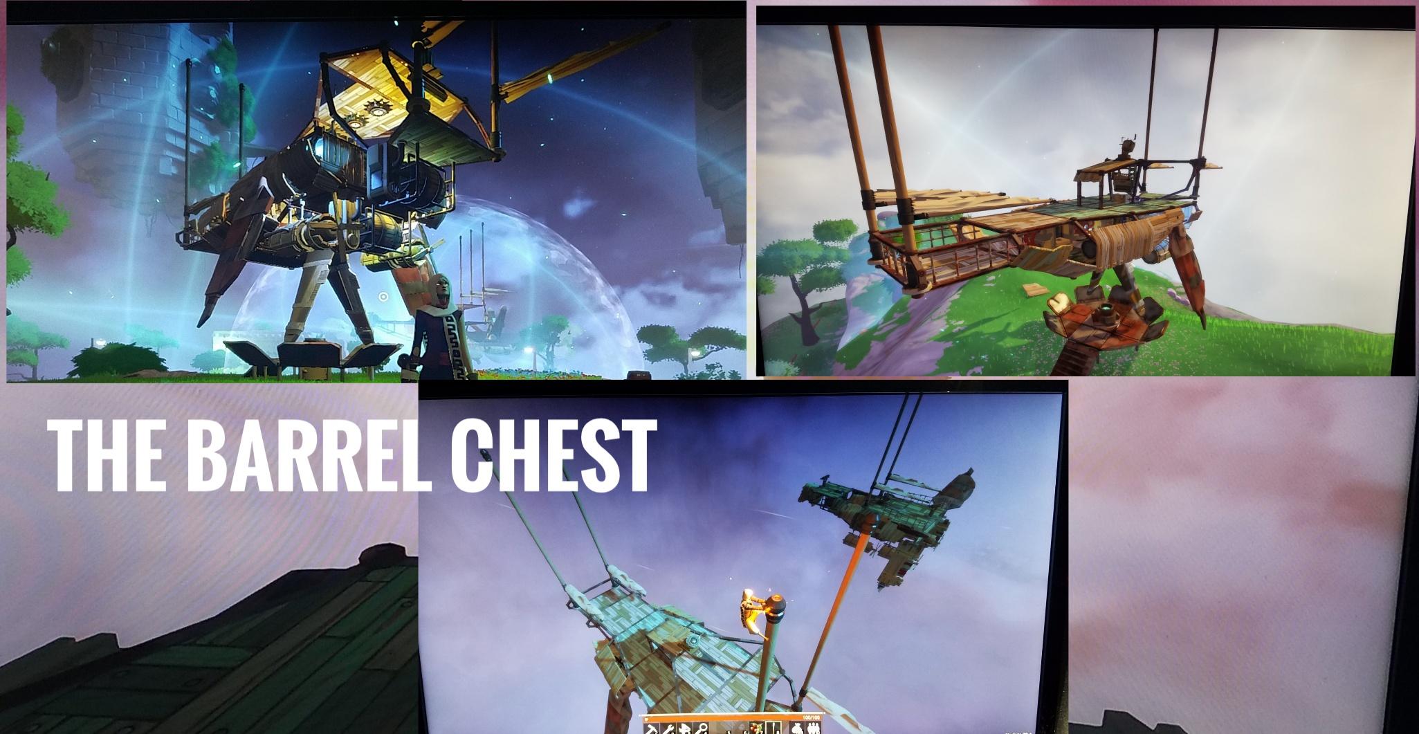 My ship, The Barrel Chest r/WorldsAdrift