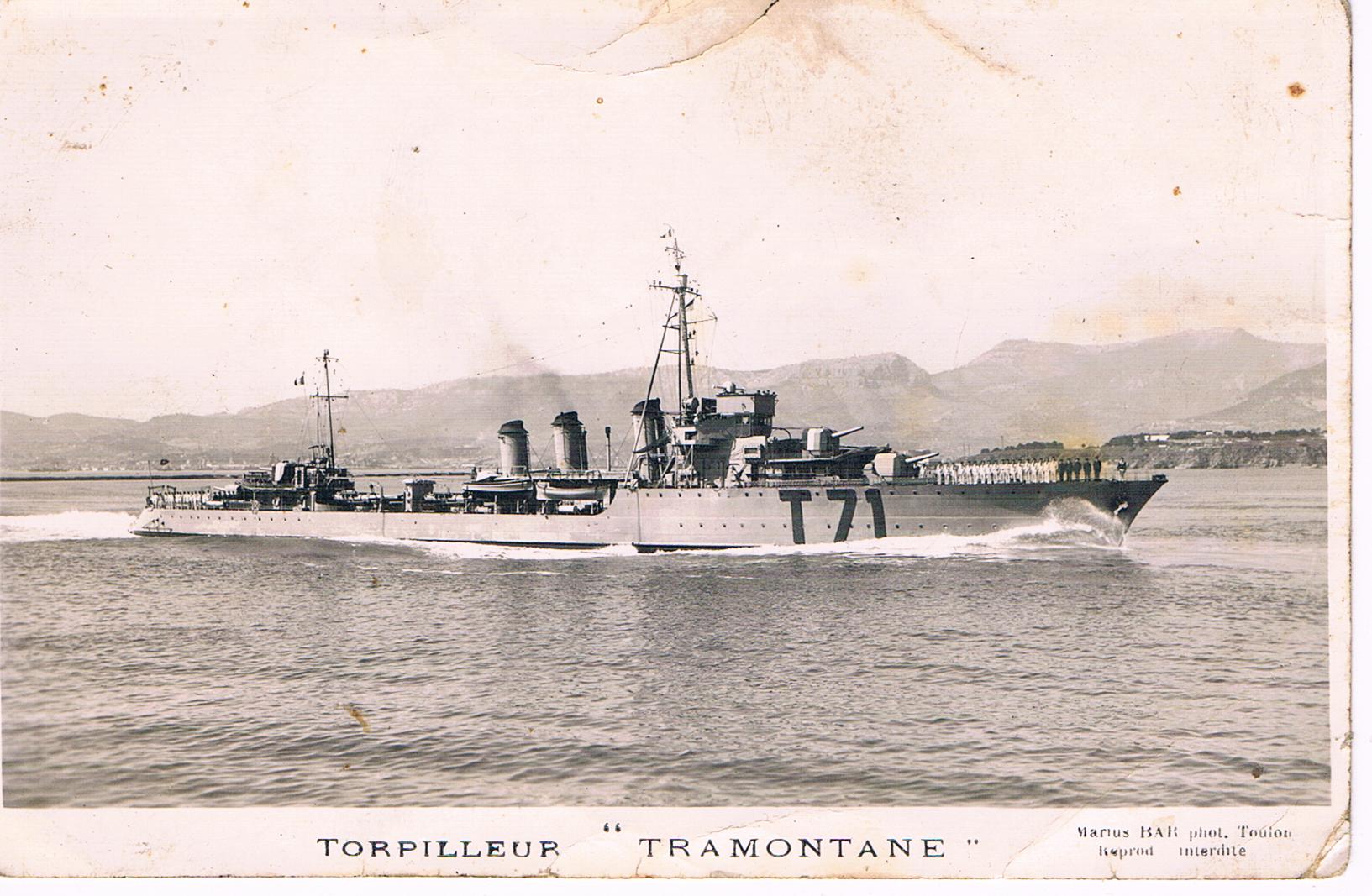 French destroyer Tramontane [Bourrasque Class] [Launched 1924