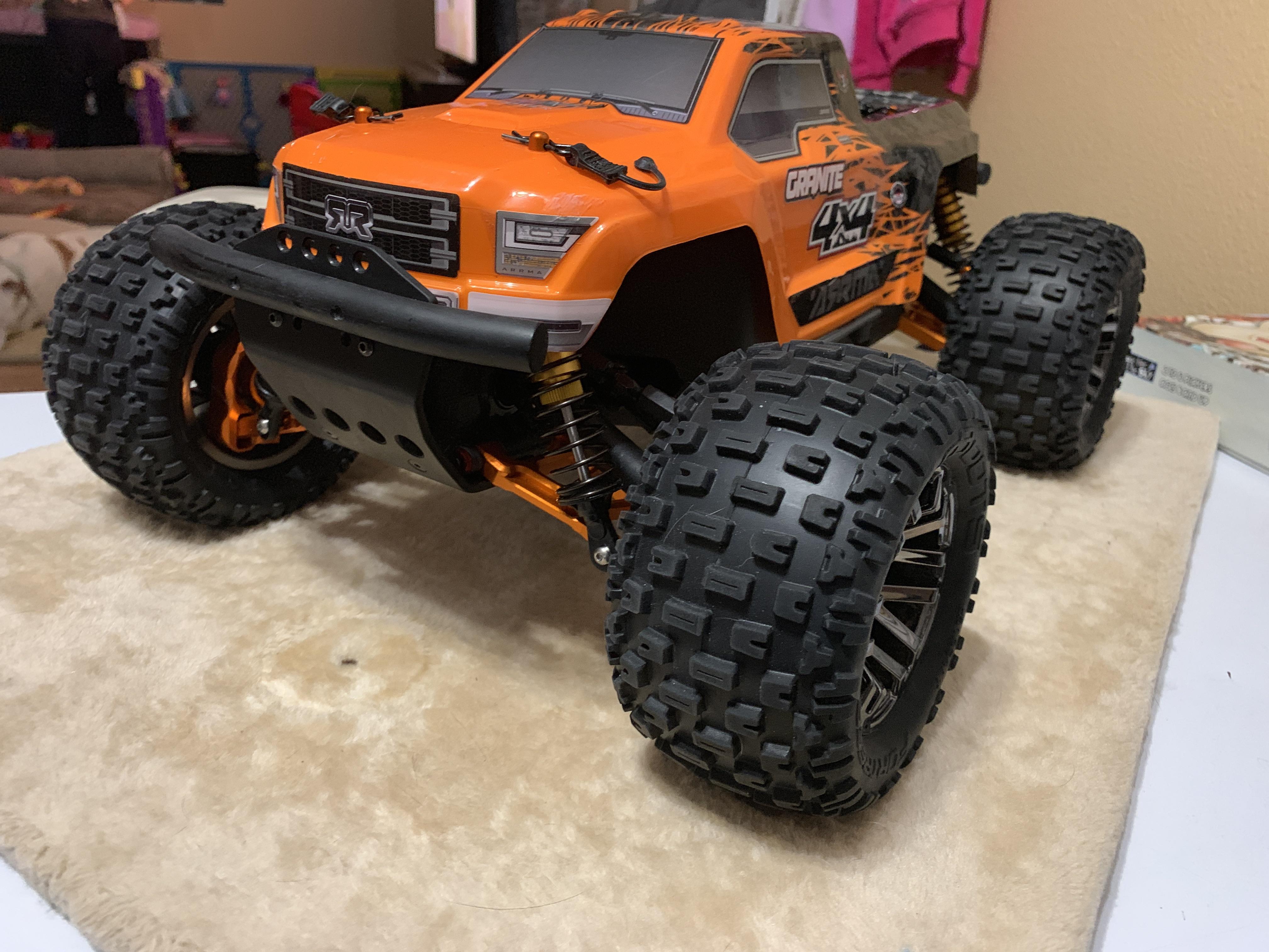 All aluminum GPM Racing parts on my Arrma Granite 4x4 : r/arrma