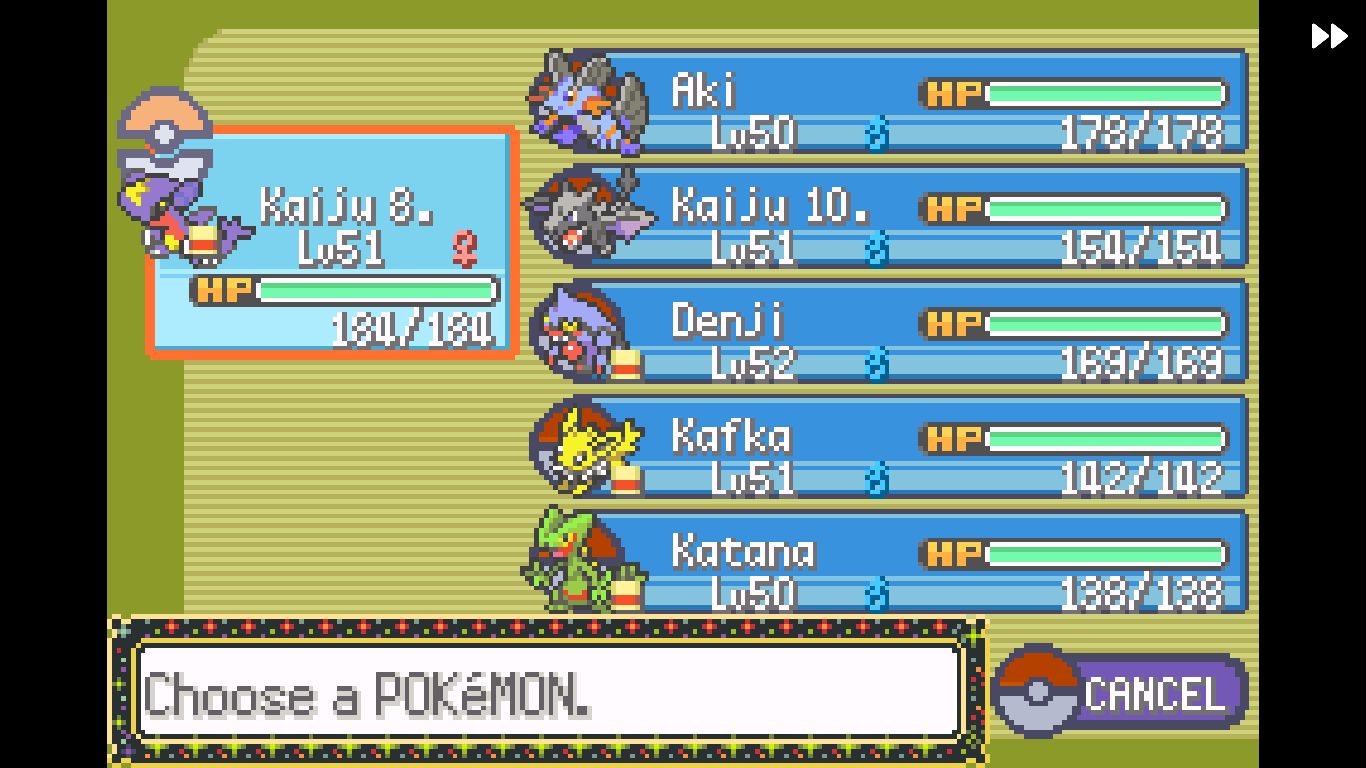 From Pokemon Blazed Glazed (Sadly there isn't any Hall of Fame in this