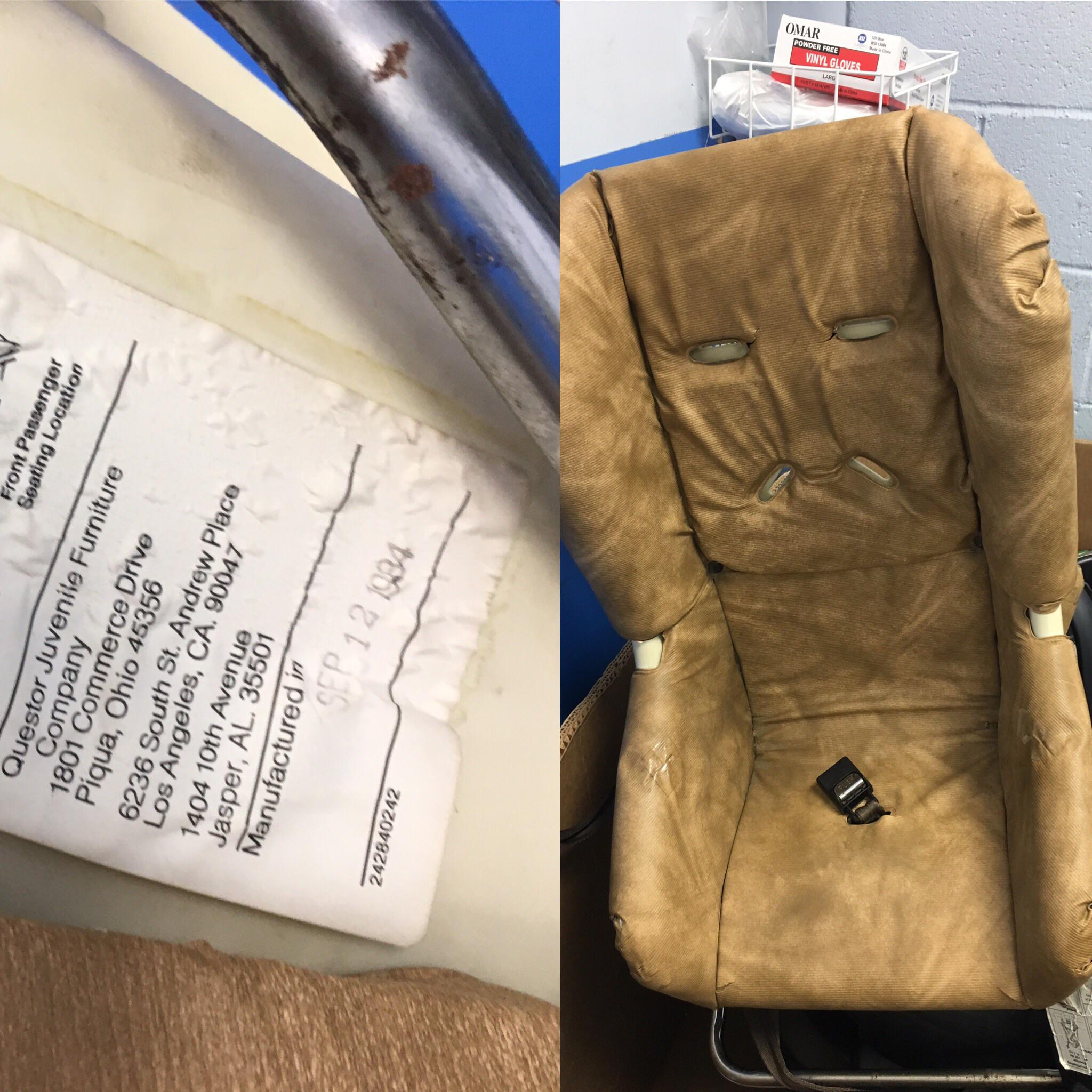 Car seat from ‘84 brought back for the Best of Baby event 😩😩 : r/walmart