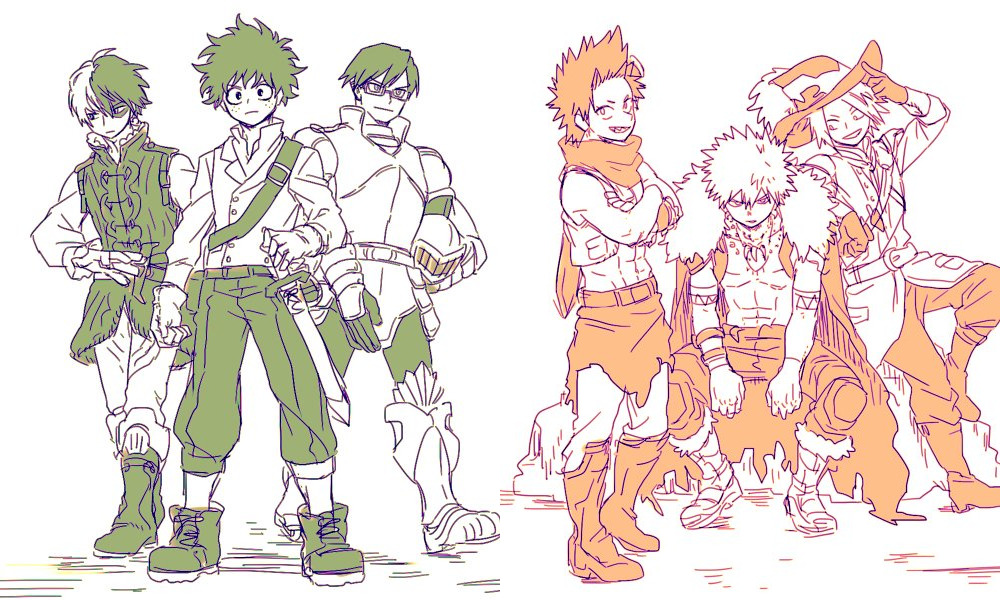 A full adventure party, BNHA style! BokuNoHeroAcademia