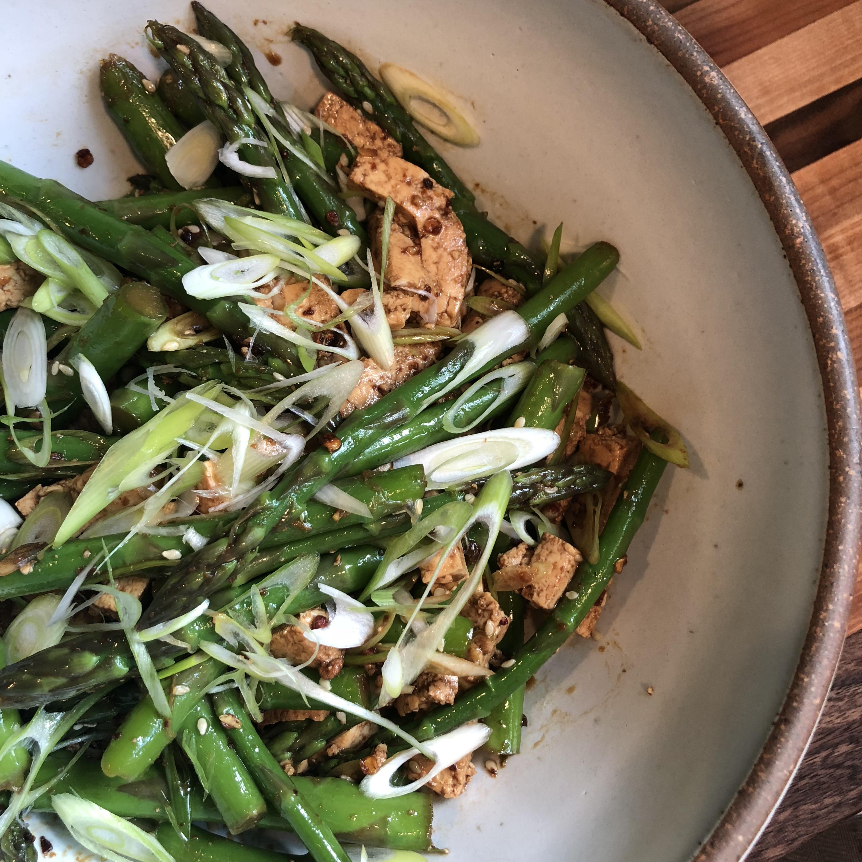 Week 38 Tofu Sichuan inspired Asparagus and Tofu Salad r