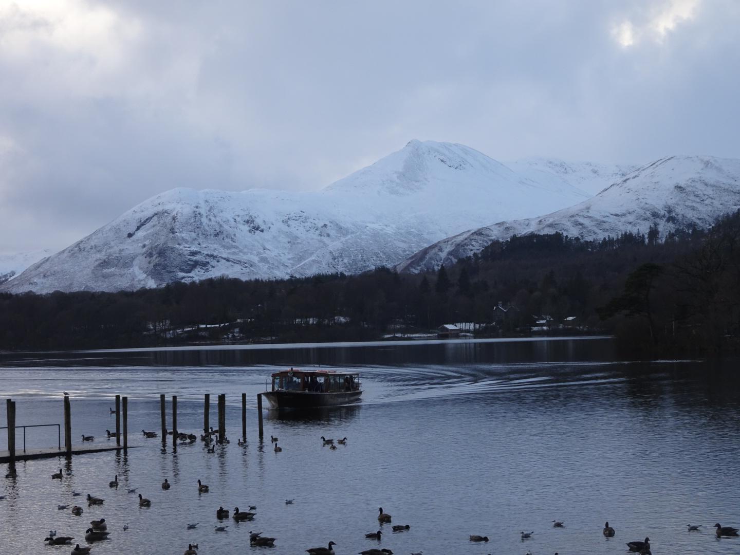 Snow in Keswick, Cumbria. Taken in December 2019, with Derwent Water in