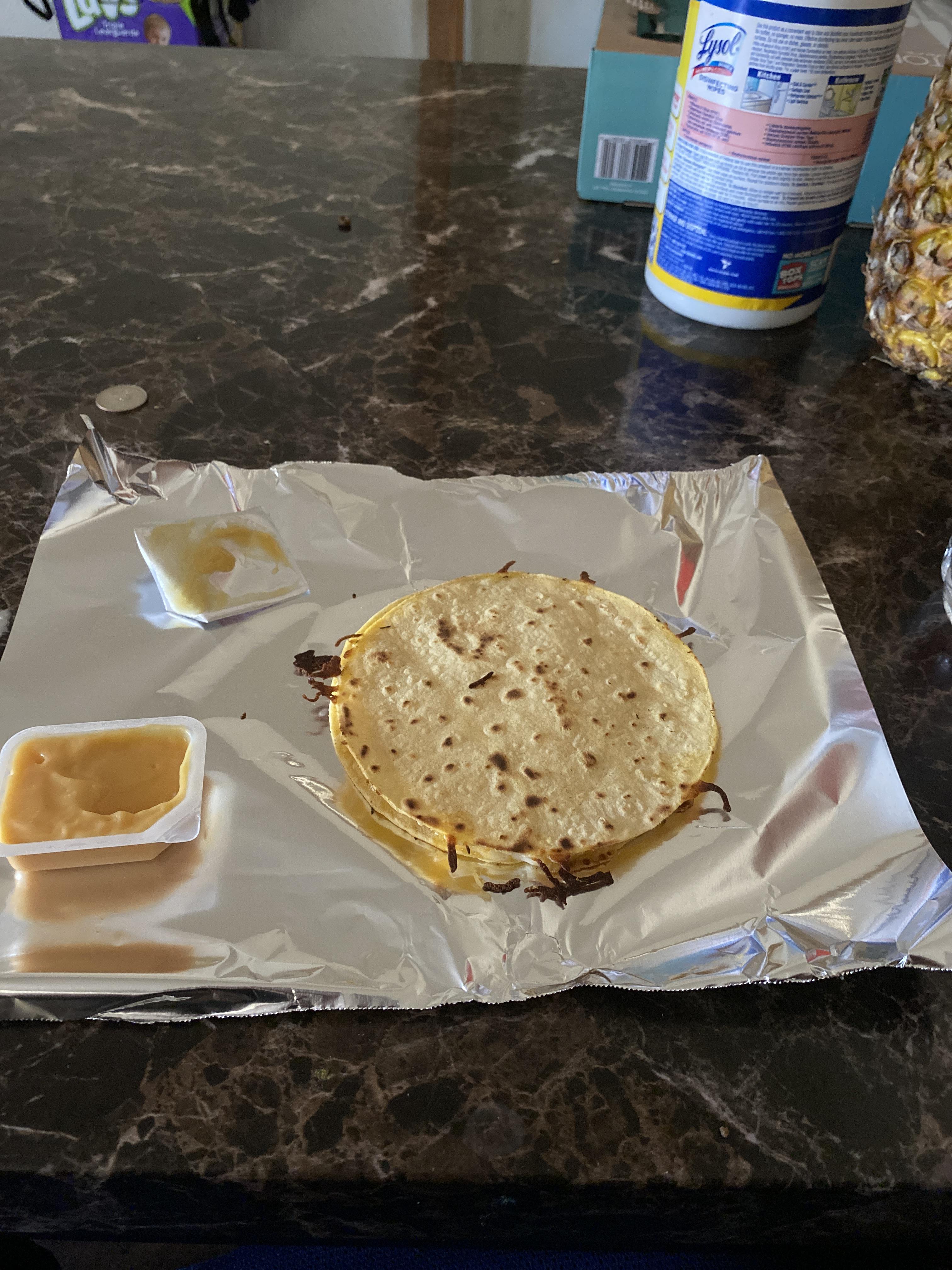 quesadilla with chic fil a sauce r/shittyfoodporn