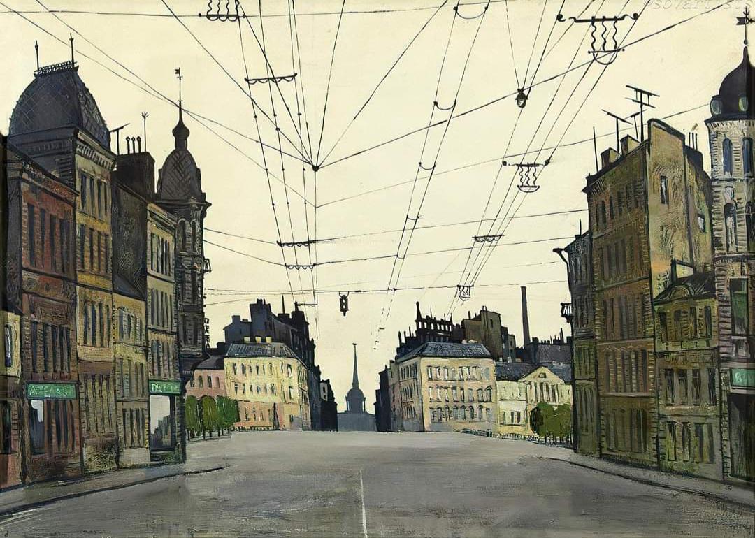 'Old Leningrad' (Saint Petersburg) in 1958, by Yaroslav Krestovsky