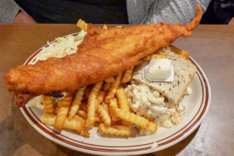 Fish Fry during lent, a Buffalo, NY tradition... battered haddock