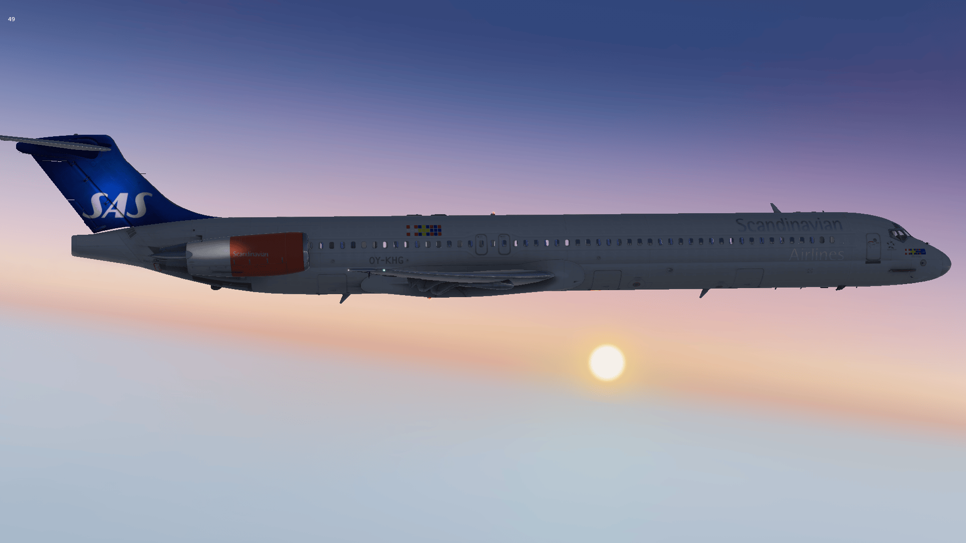 Silence at 25k flightsim