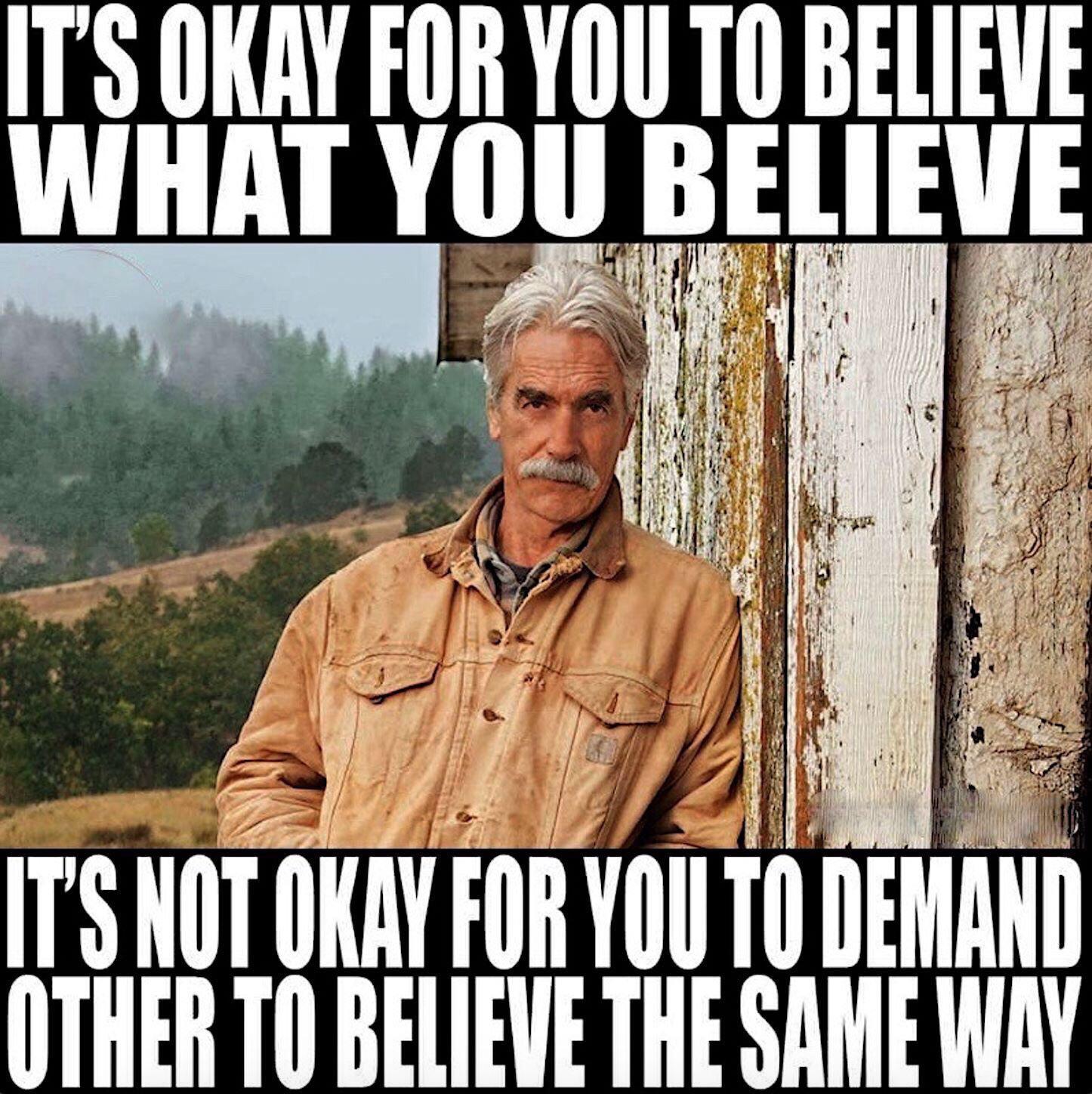 Why is Sam Elliott always on Facebook memes? r/SelfAwarewolves