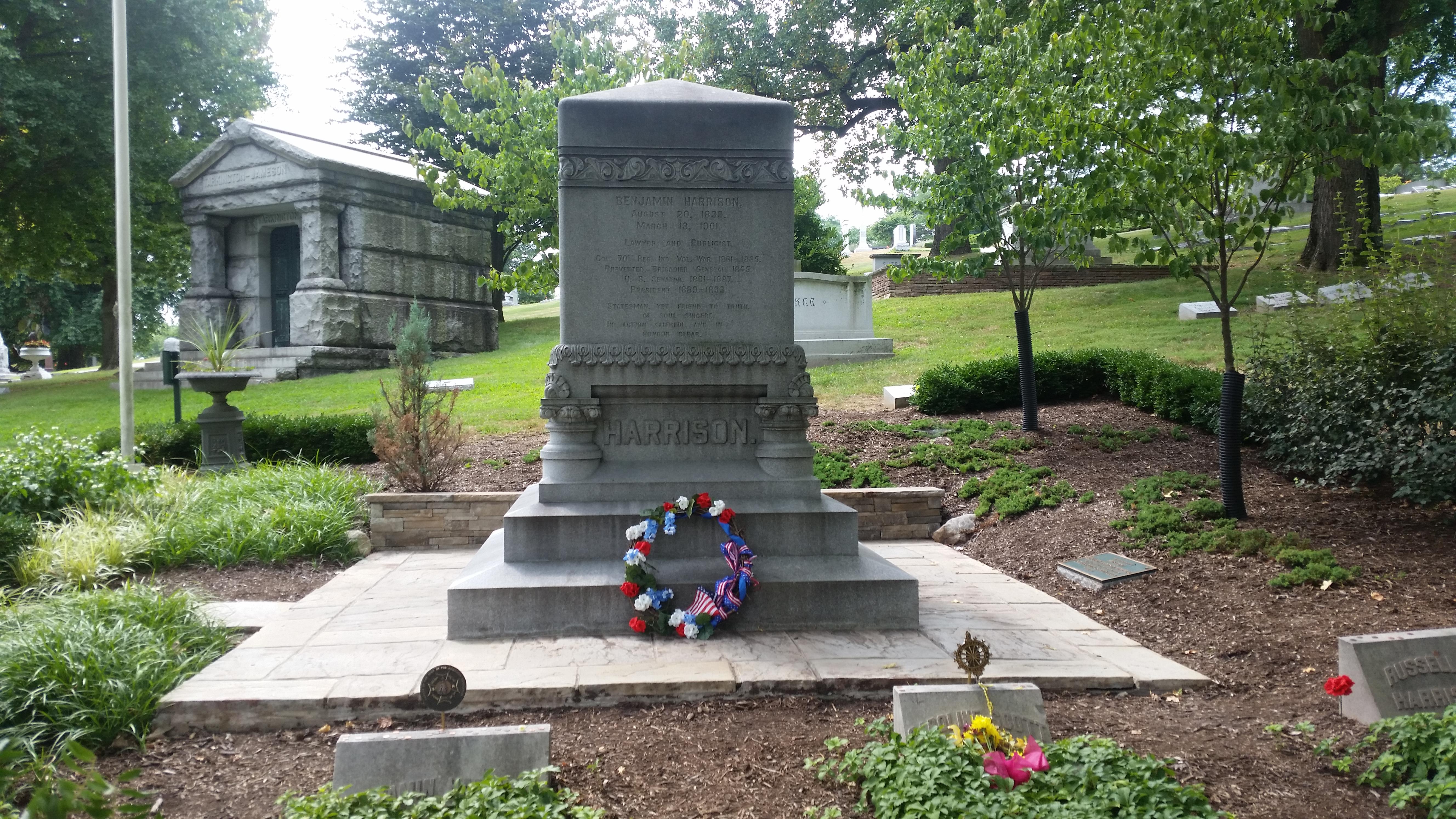 Visited President Benjamin Harrison's grave this past year. r