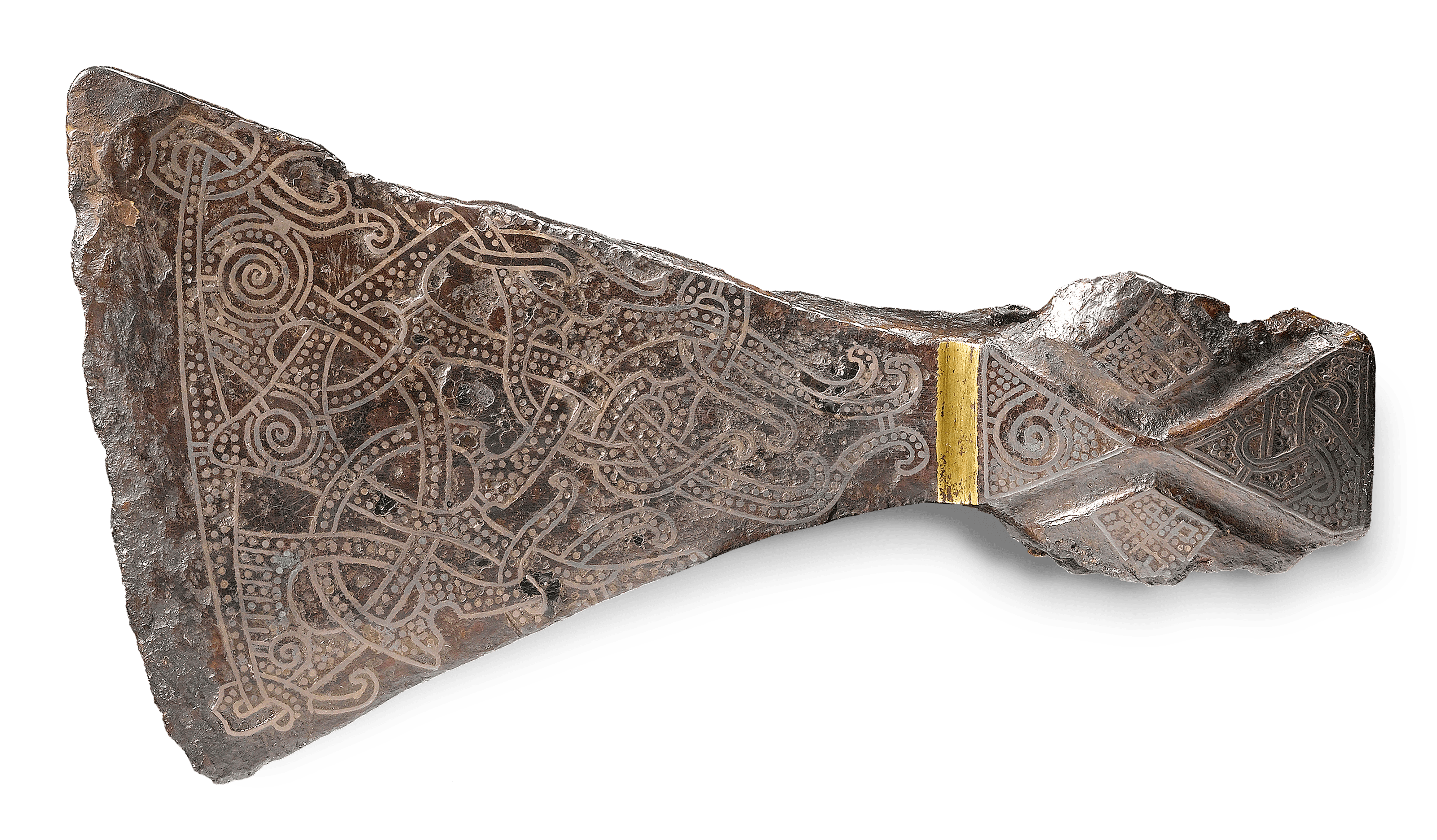 Viking Mammen Silverinlaid Axehead, 970 CE [1800x1650] r/ArtefactPorn