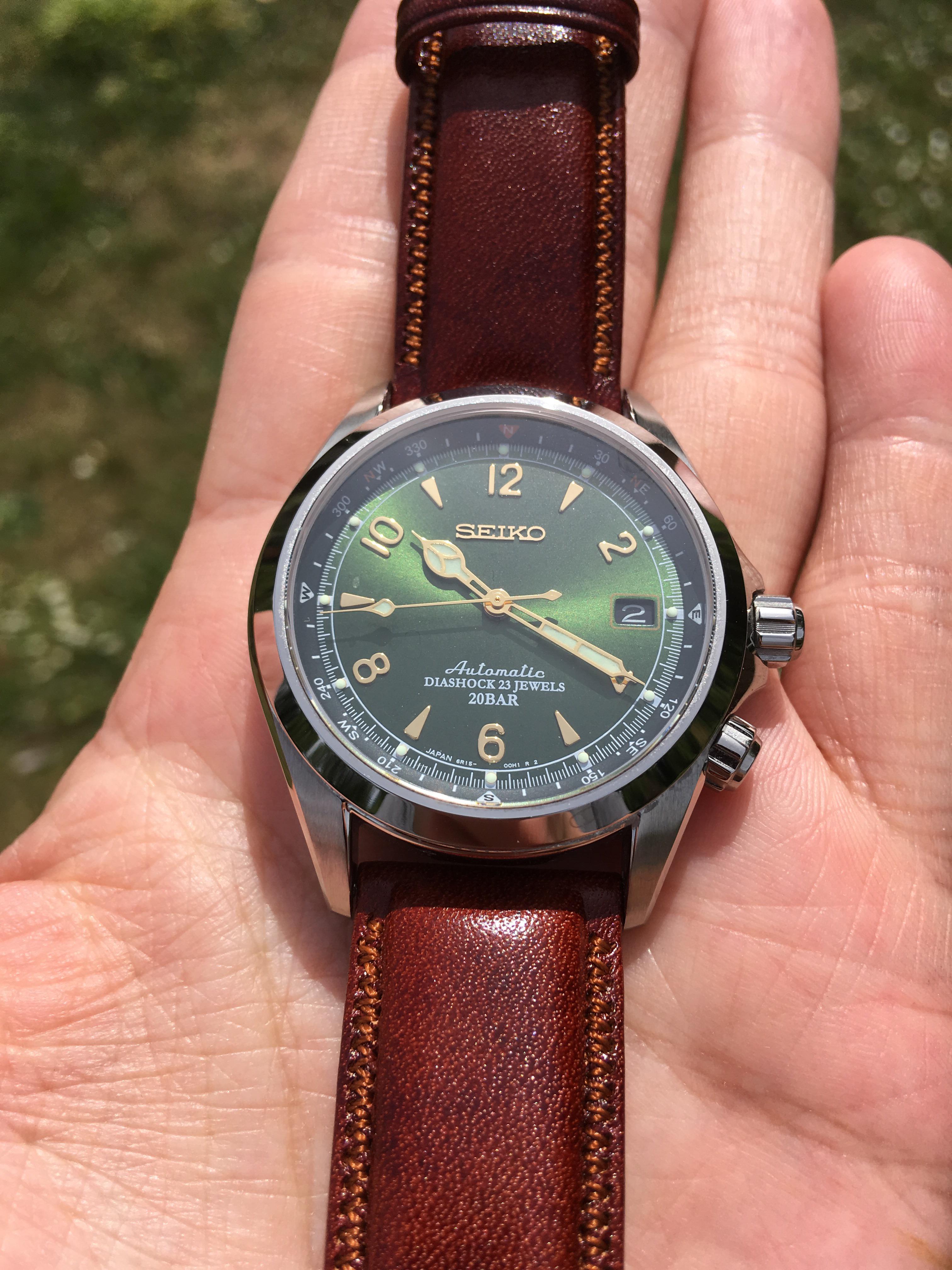 [Seiko] Alpinist finally took it off the stock strap r/Watches