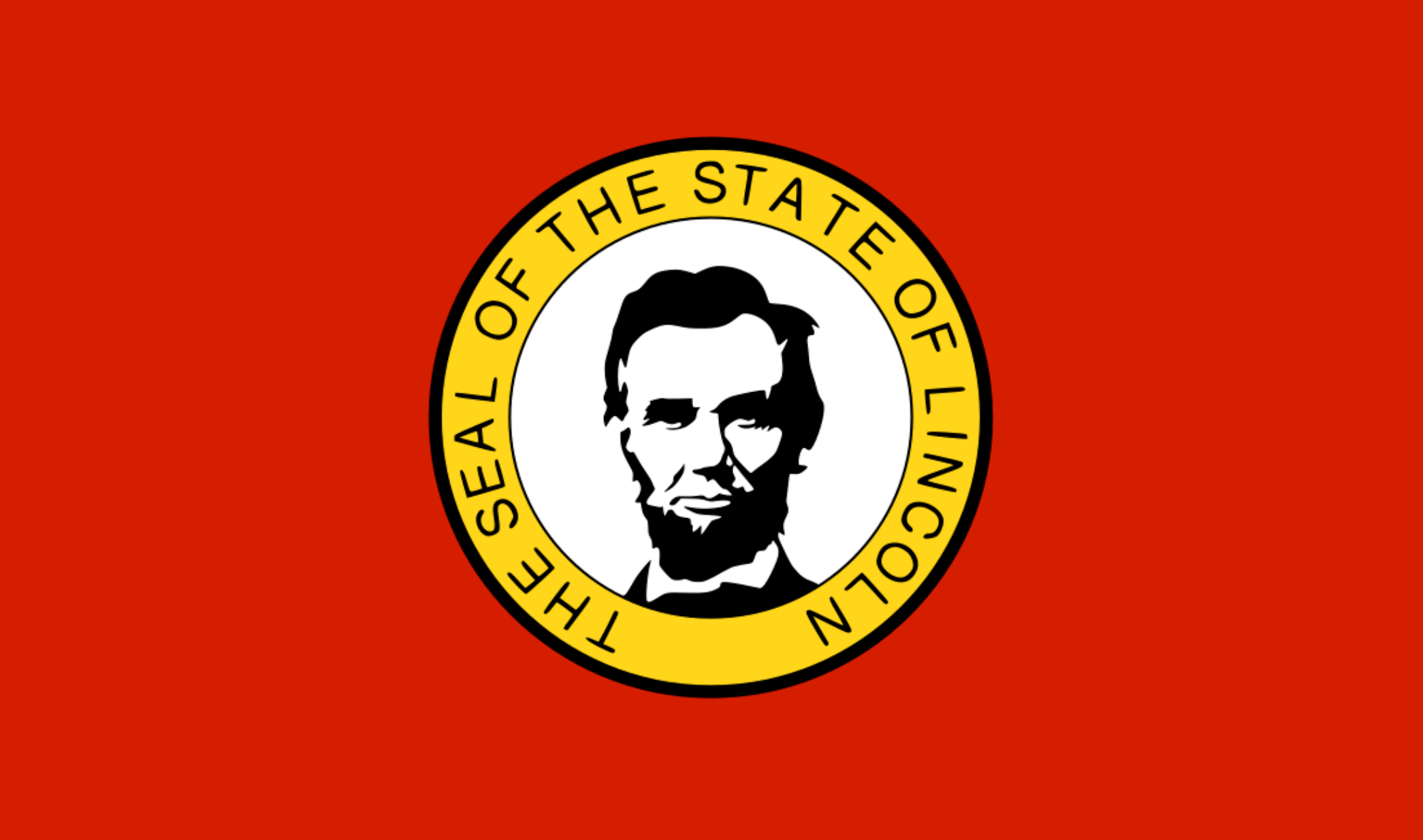 Flag of the proposed state of Lincoln. vexillology