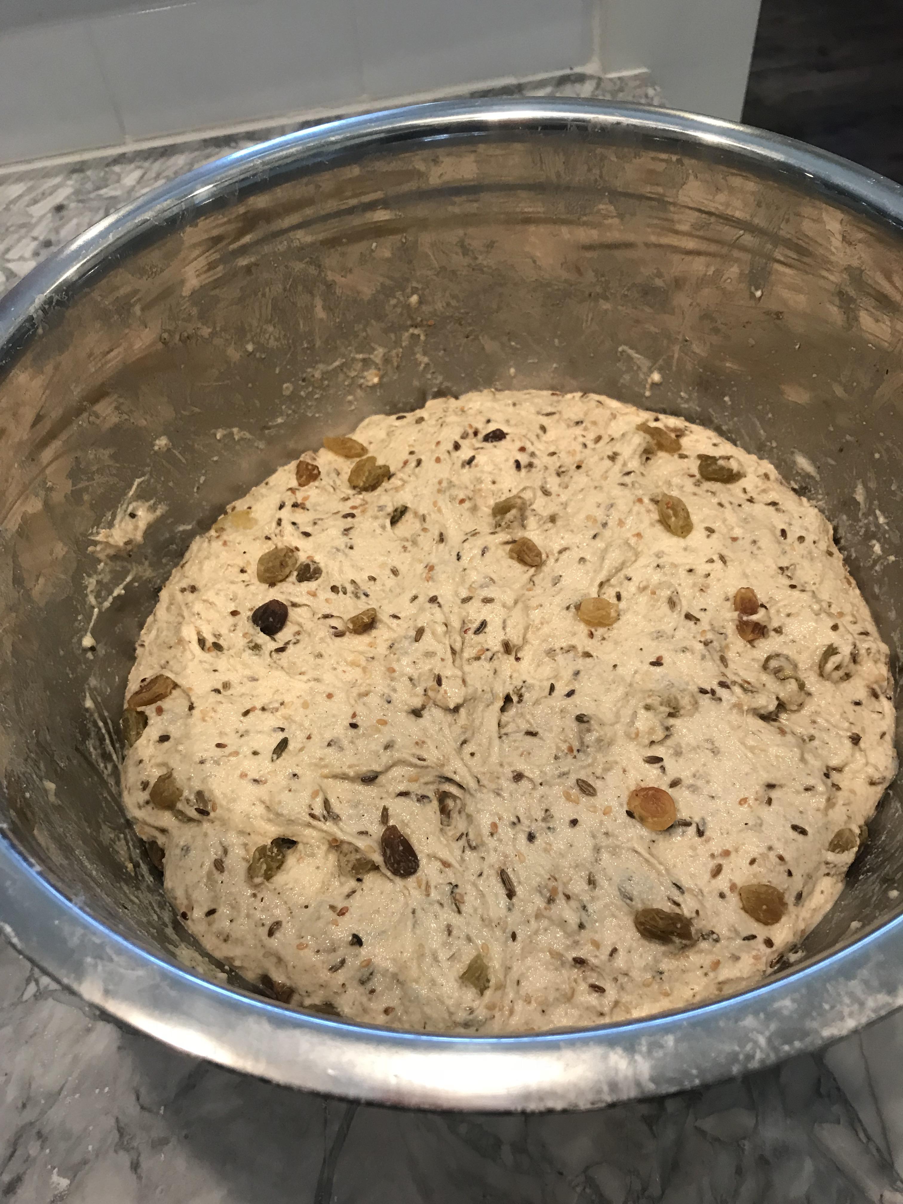 I just love dough Semolina golden raisin, toasted crushed fennel