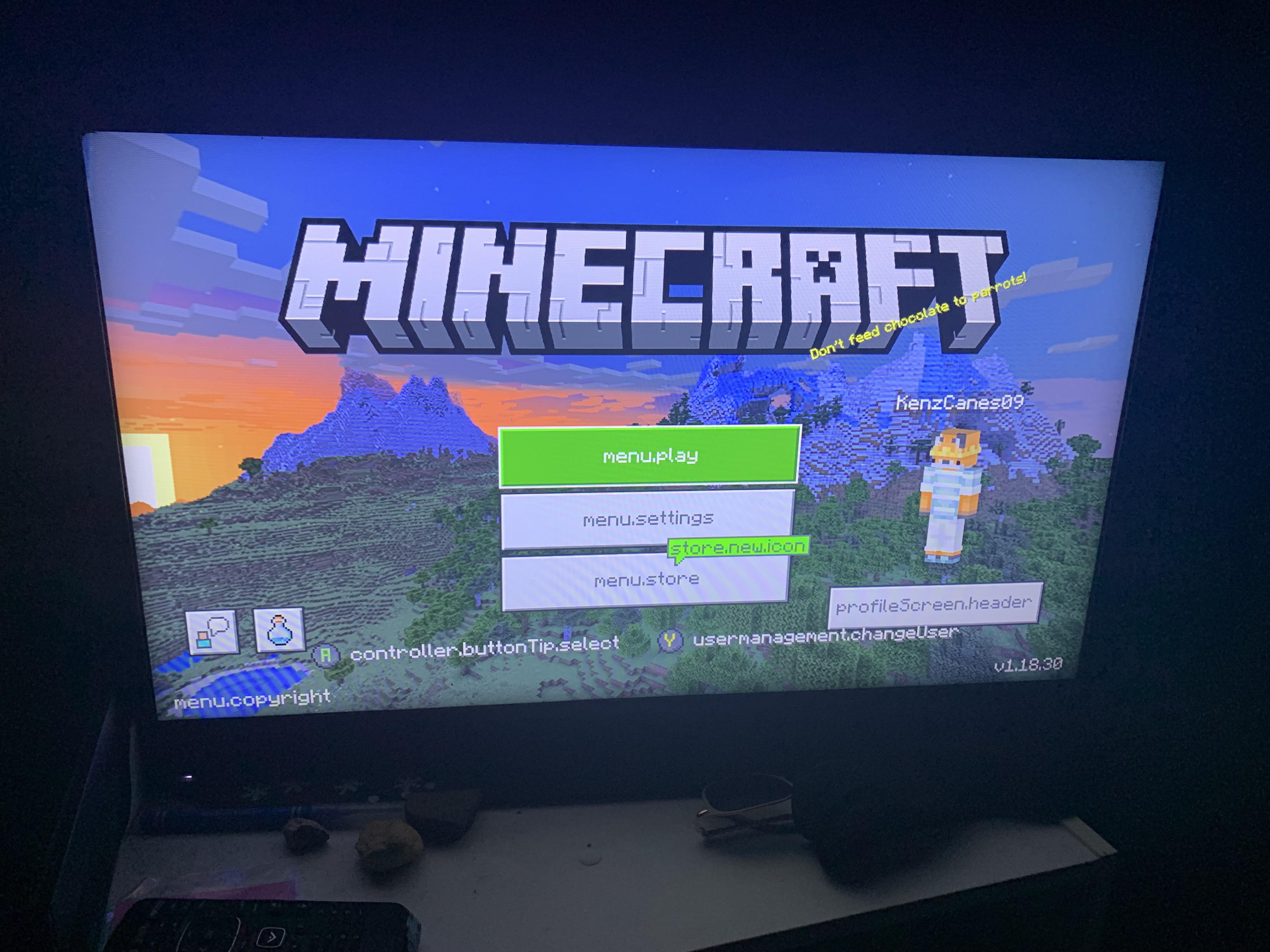 Why is my Minecraft menu screen like that r/Minecraft