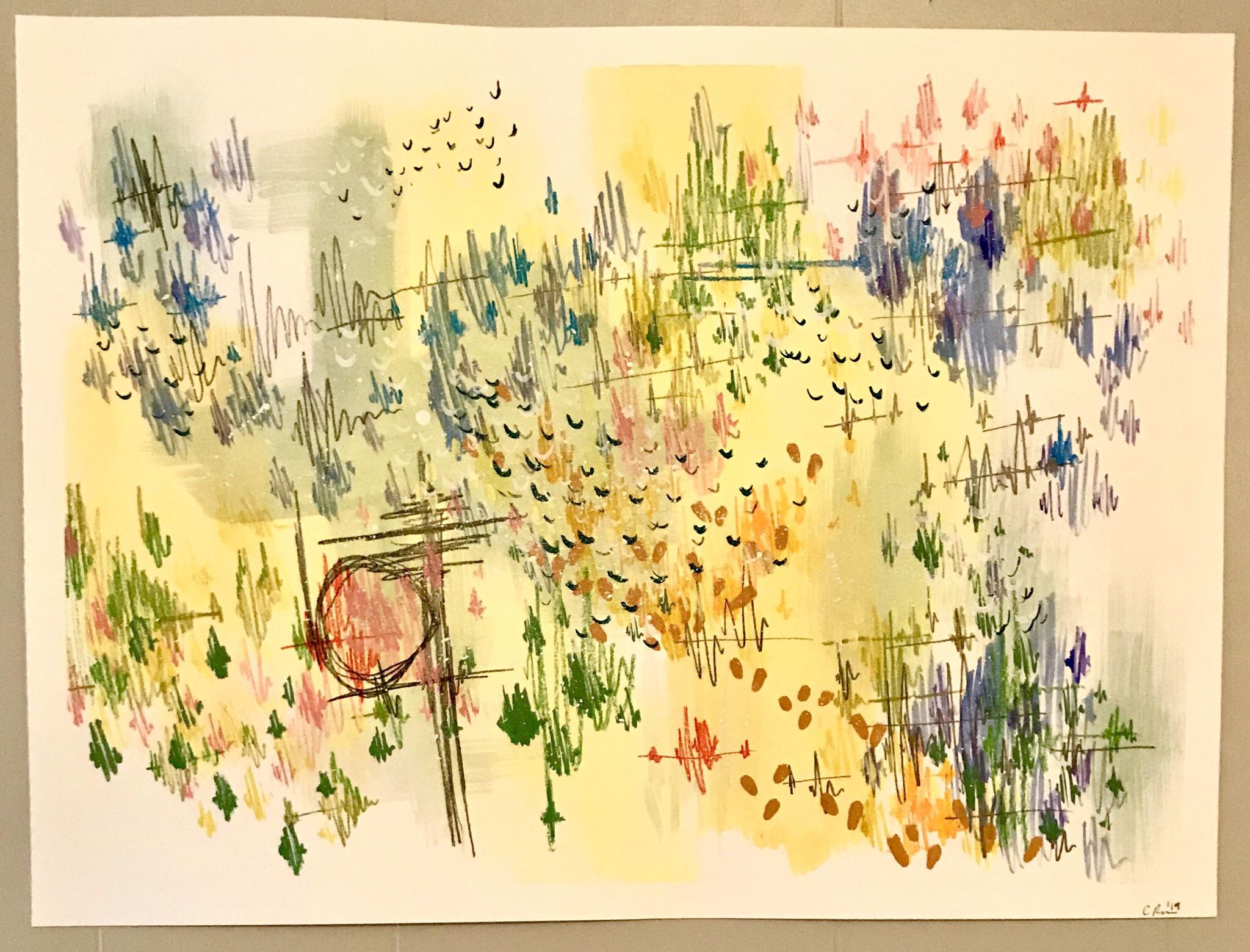 graphite, colored pencil, watercolor, and gouache; 18 x 24 in r/Watercolor